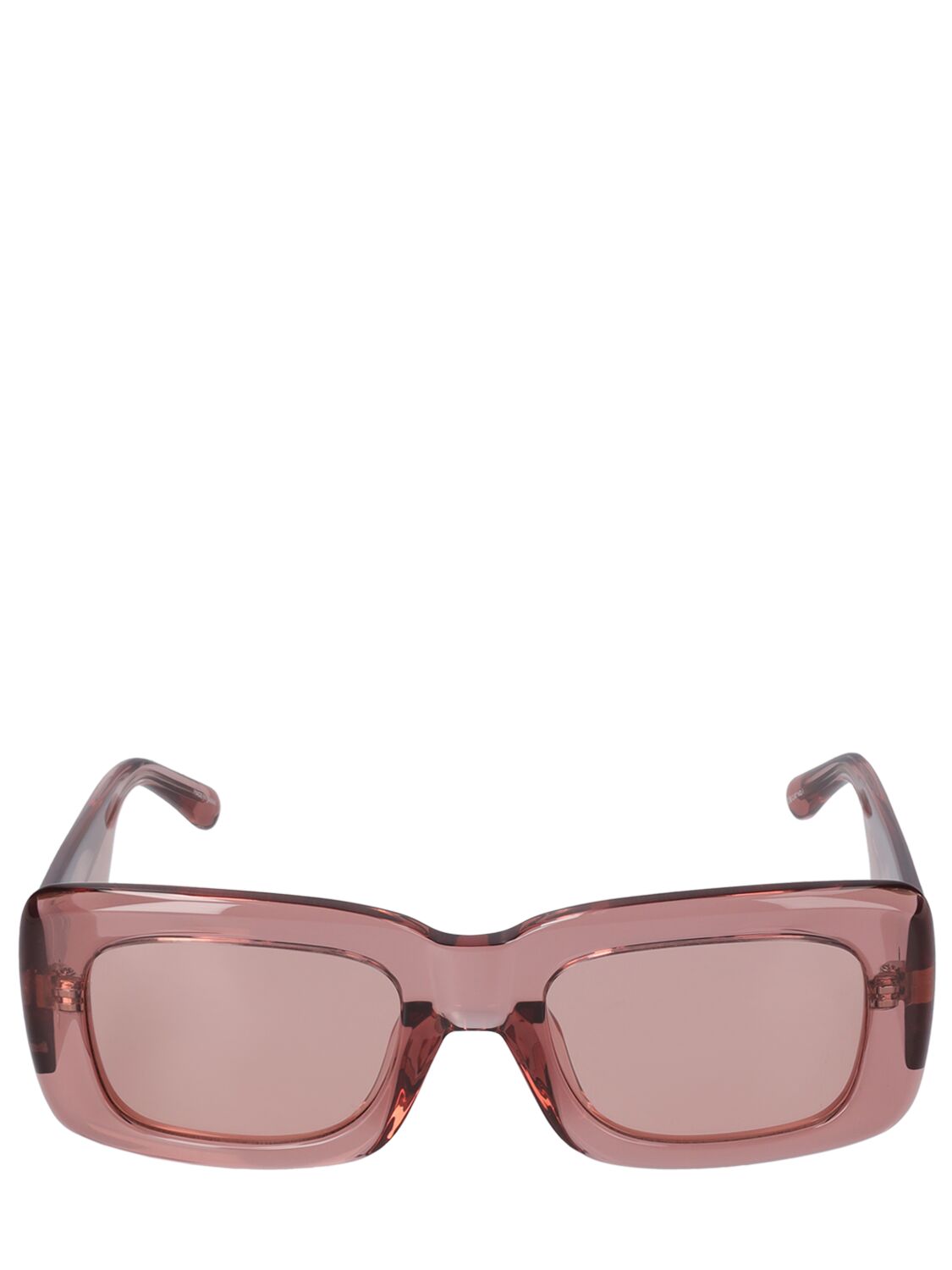 Attico Marfa Squared Acetate Sunglasses In Brown
