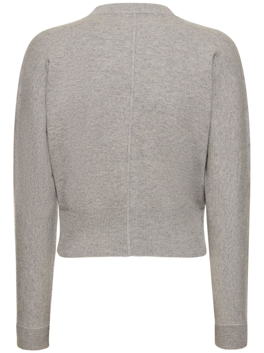 Shop Extreme Cashmere Blouson Cashmere Blend Cardigan In Grey