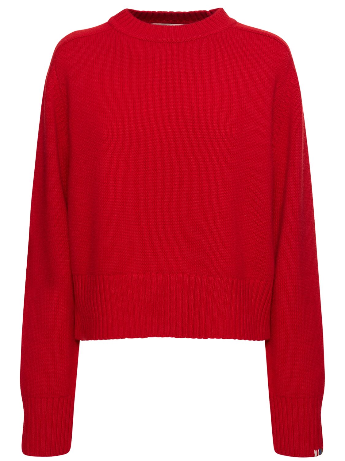 Extreme Cashmere Please Crewneck Cashmere Sweater In Red