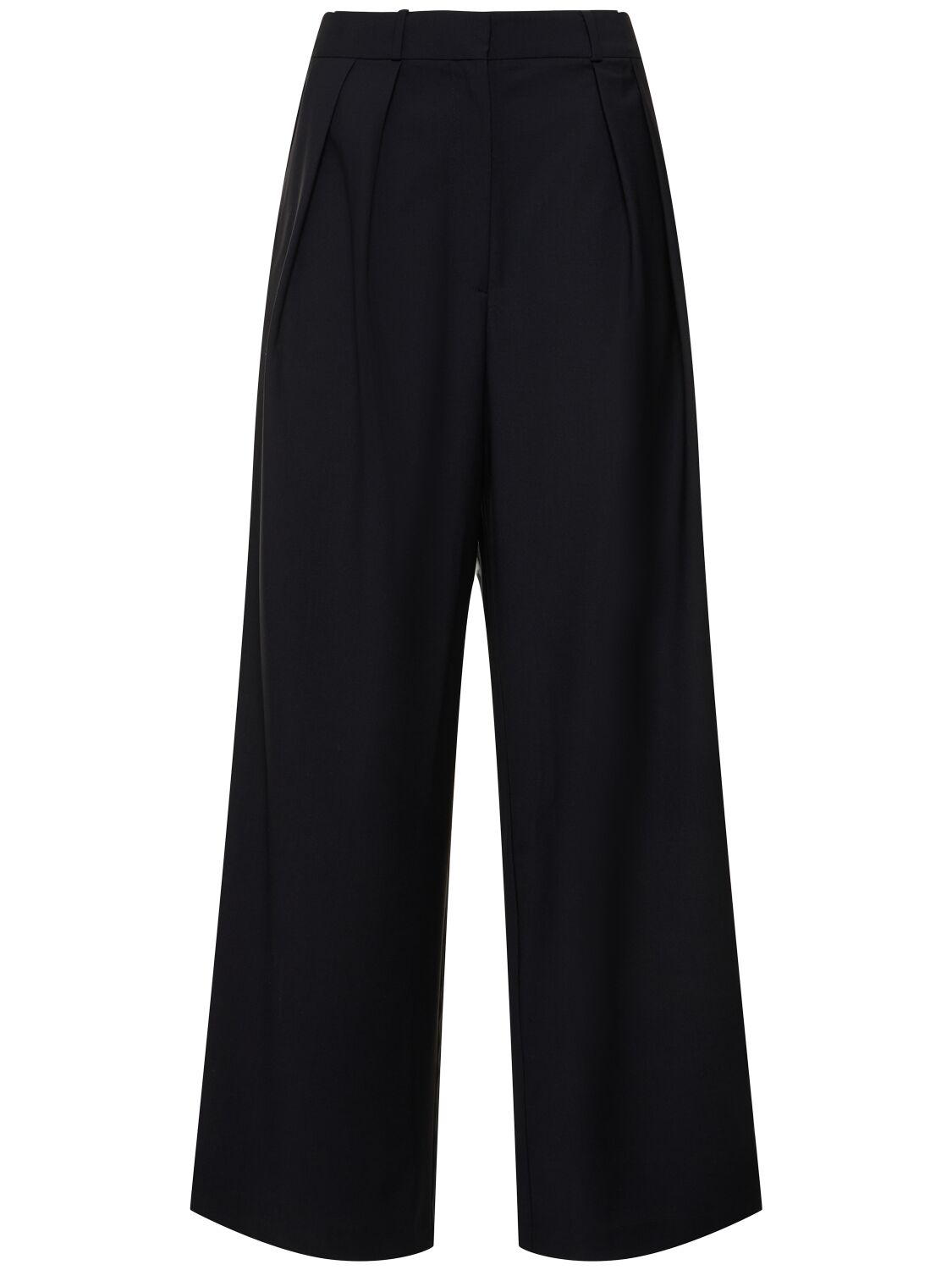 THE FRANKIE SHOP RIPLEY PLEATED VISCOSE BLEND PANTS