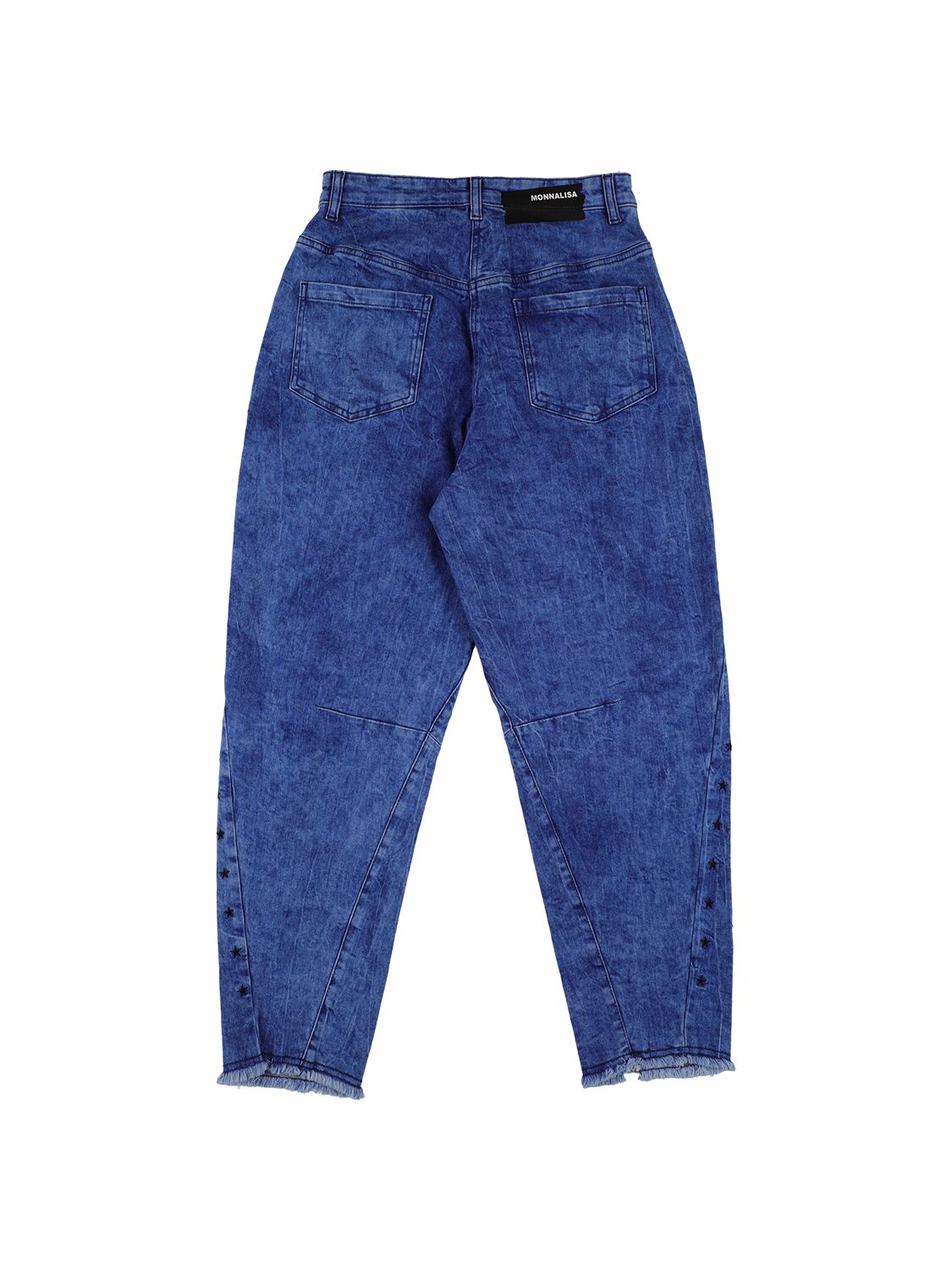 Washed Stretch Cotton Denim Jeans