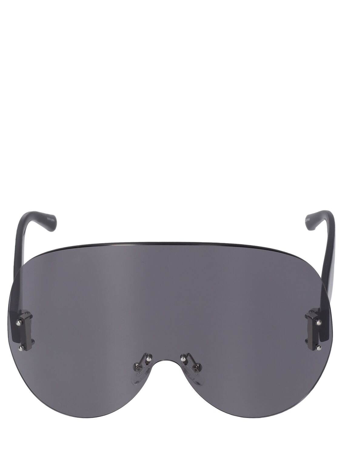 Attico Karl Oversize Mask Acetate Sunglasses In Black