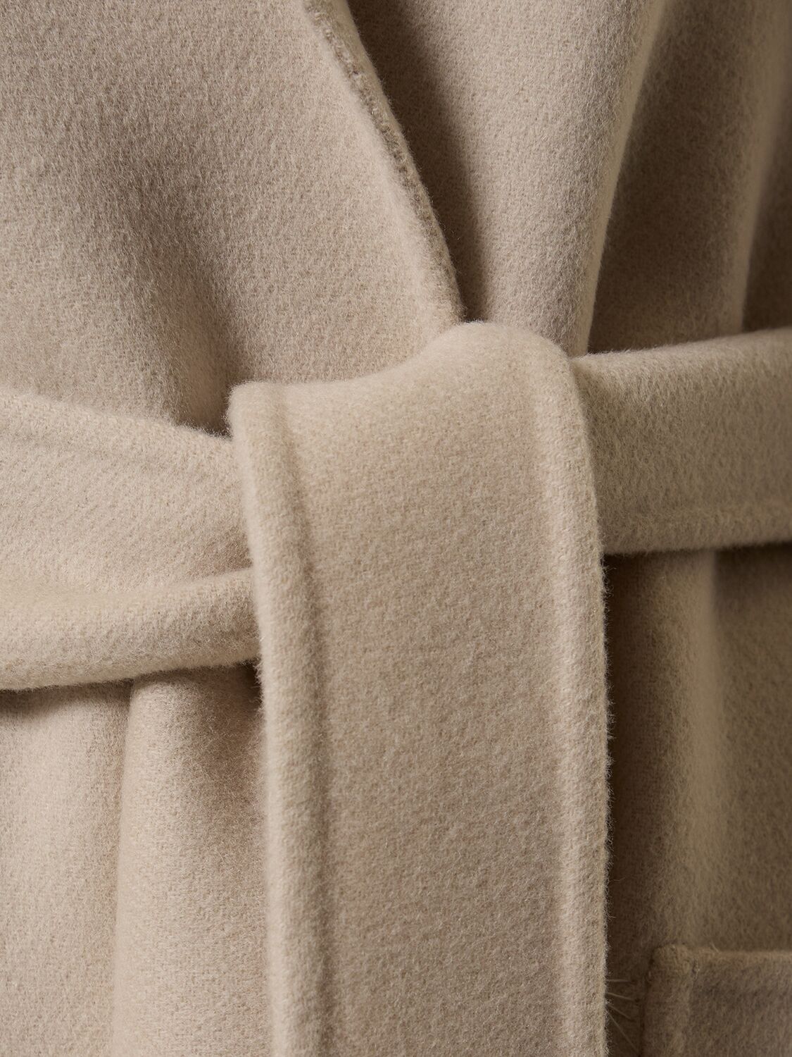 'S MAX MARA NINA WOOL MIDI COAT W/ BELT 
