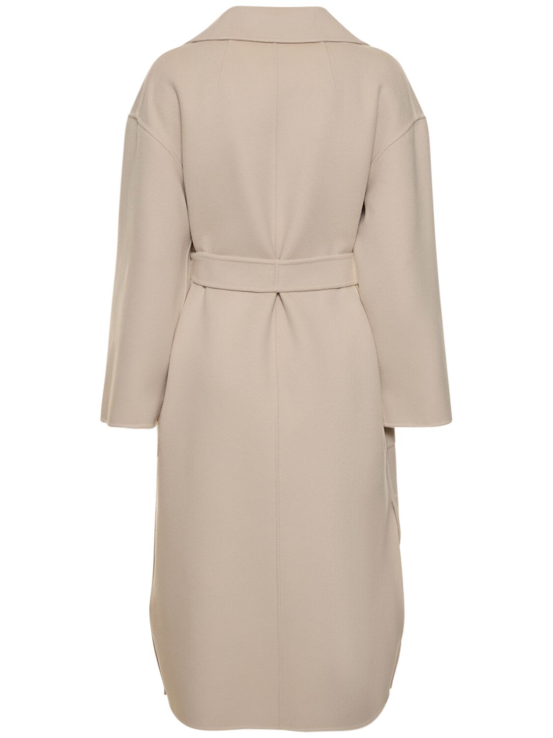 'S MAX MARA NINA WOOL MIDI COAT W/ BELT 