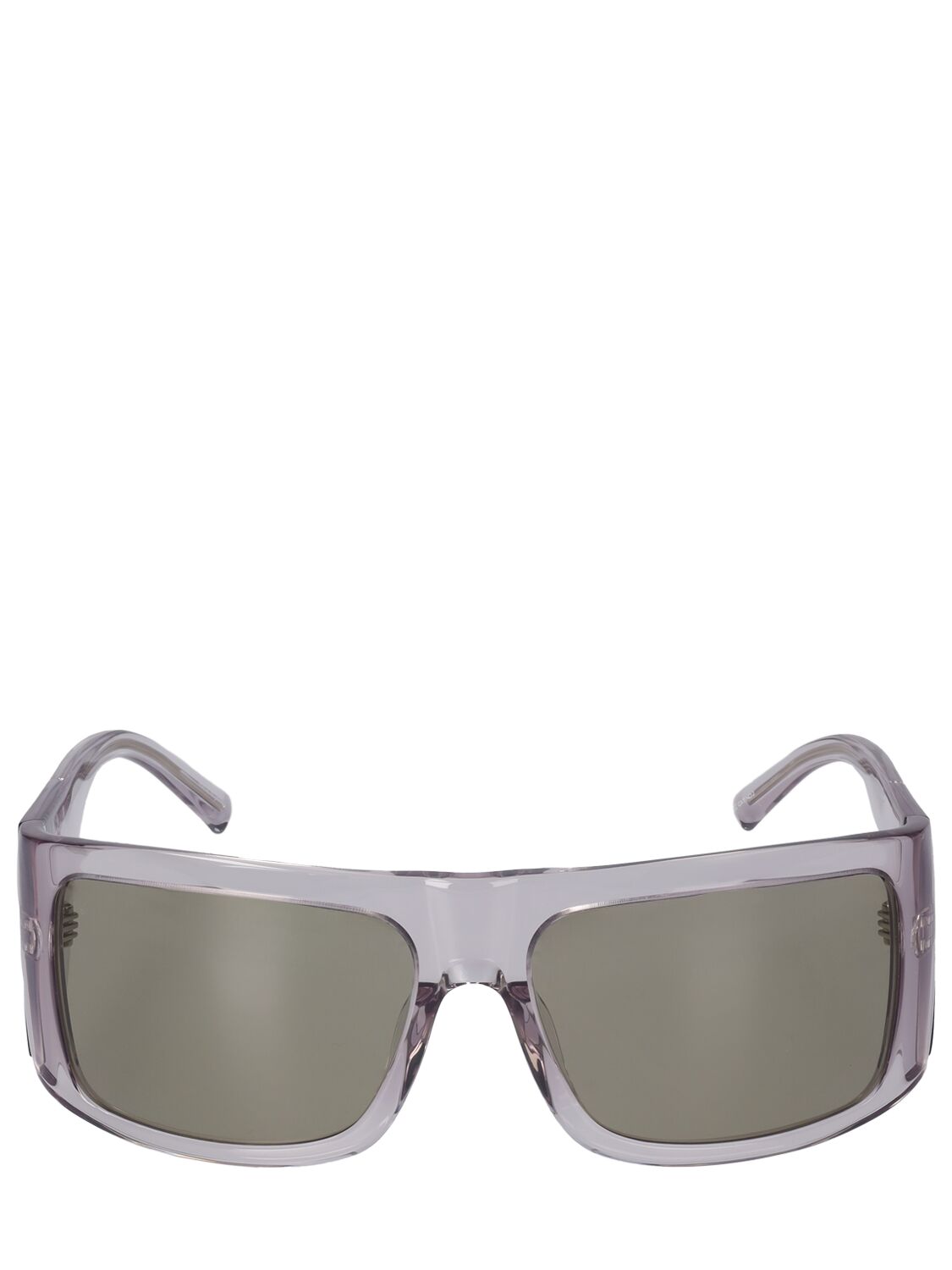 Attico Andre Mask Squared Sunglasses In Smoke,grey