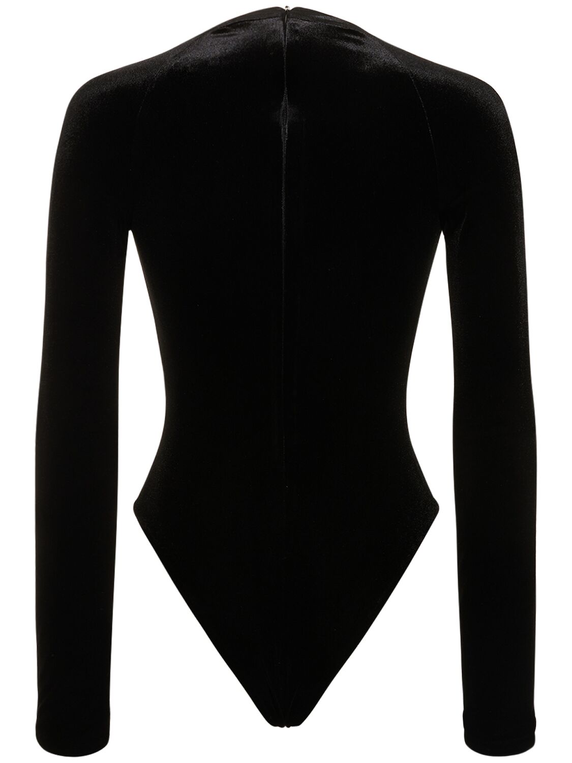 Shop 16arlington Valon Velvet Bodysuit In Black