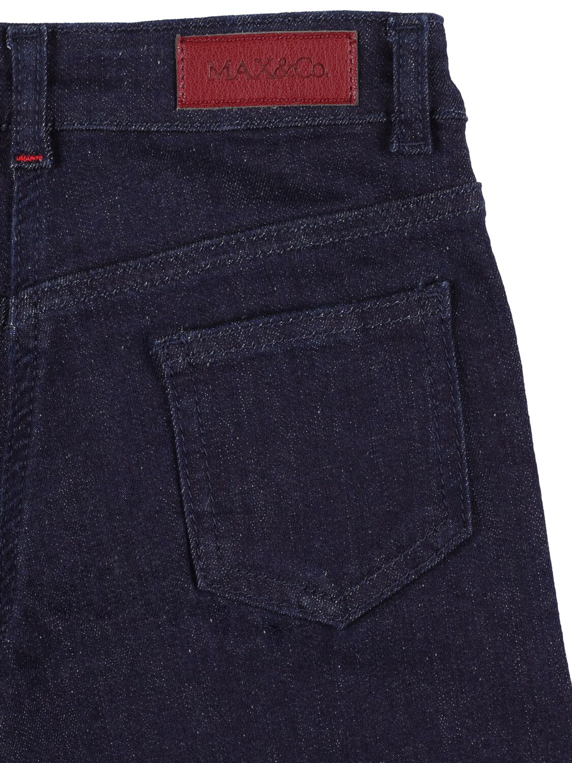 Shop Max & Co Denim Wide Leg Jeans In 블루 데님