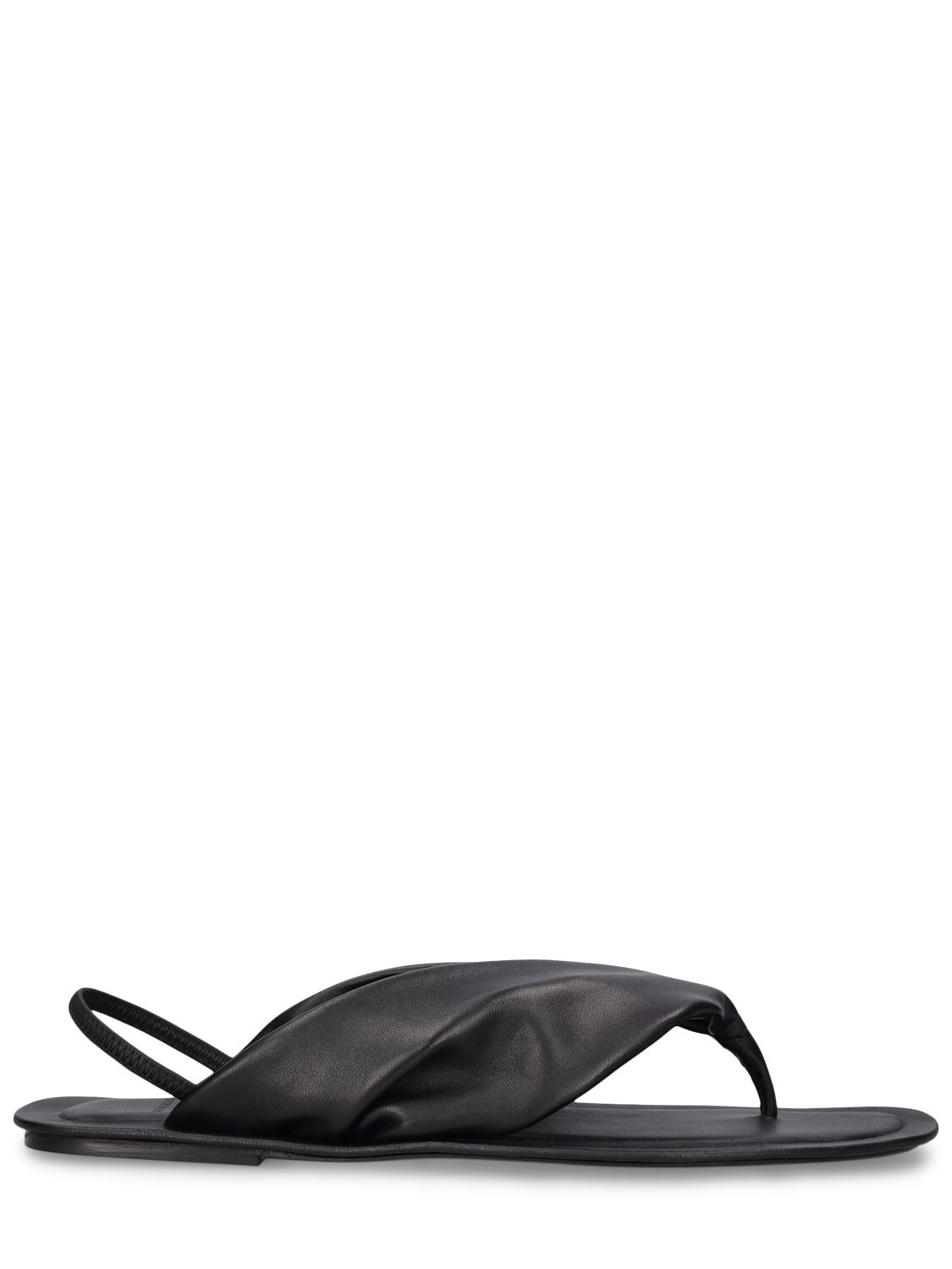 Image of Sahado Leather Slingback Flat Sandals