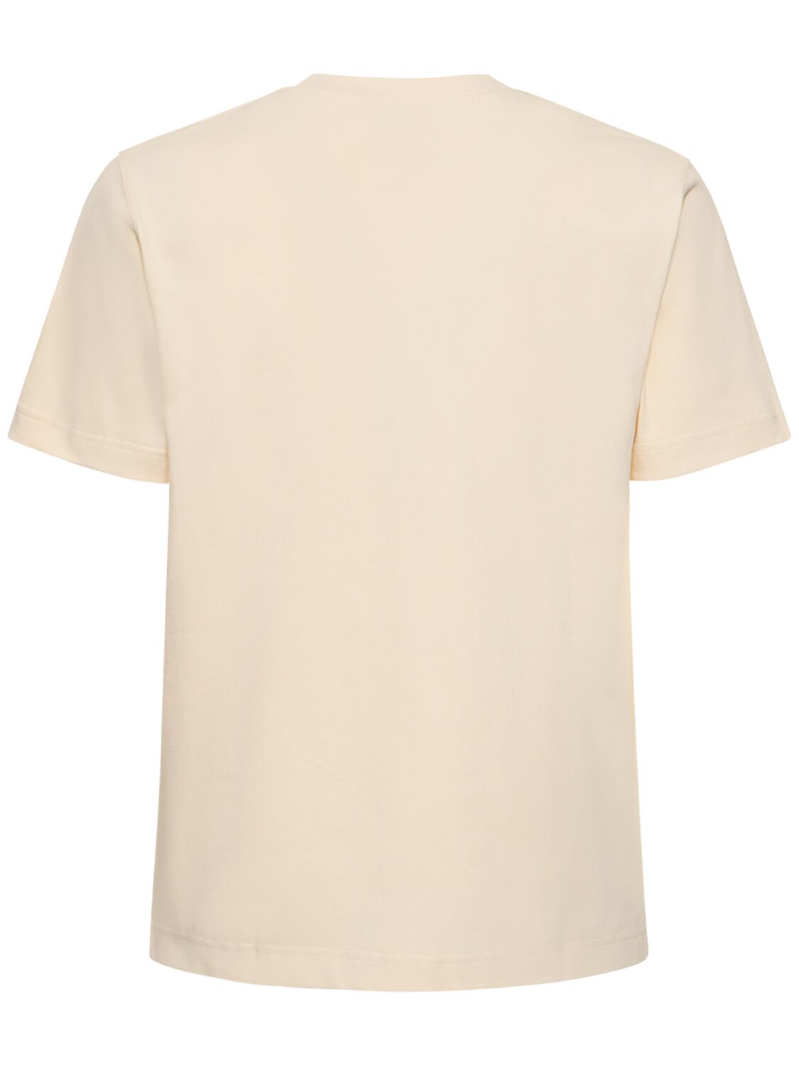 Shop Jacquemus Le T-shirt Gros Grain Cotton T-shirt In Beige