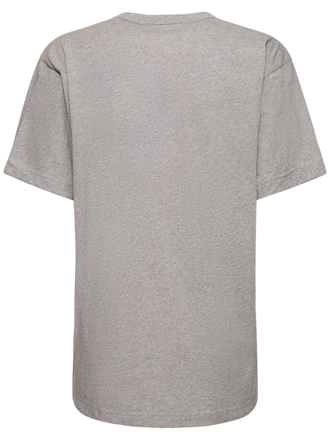 Shop Acne Studios Cotton Jersey Short Sleeve T-shirt In Light Grey