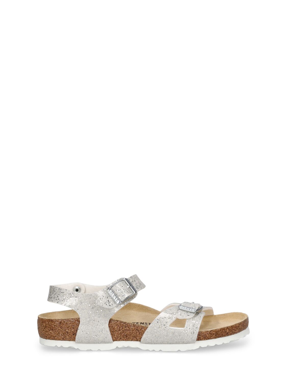 Image of Glittered Rio Faux Leather Sandals