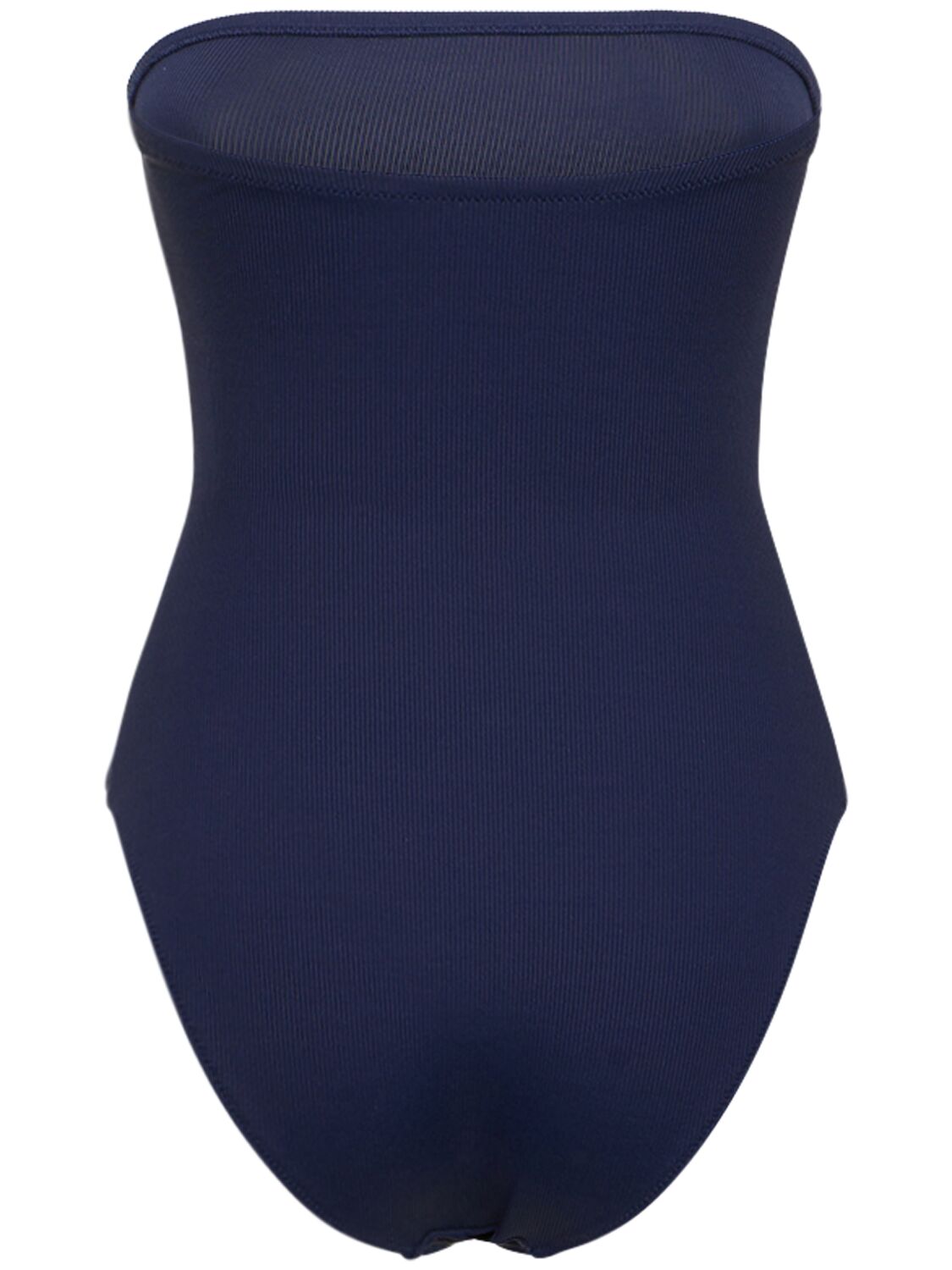 Shop Lido Sedici Strapless One Piece Swimsuit In Blue