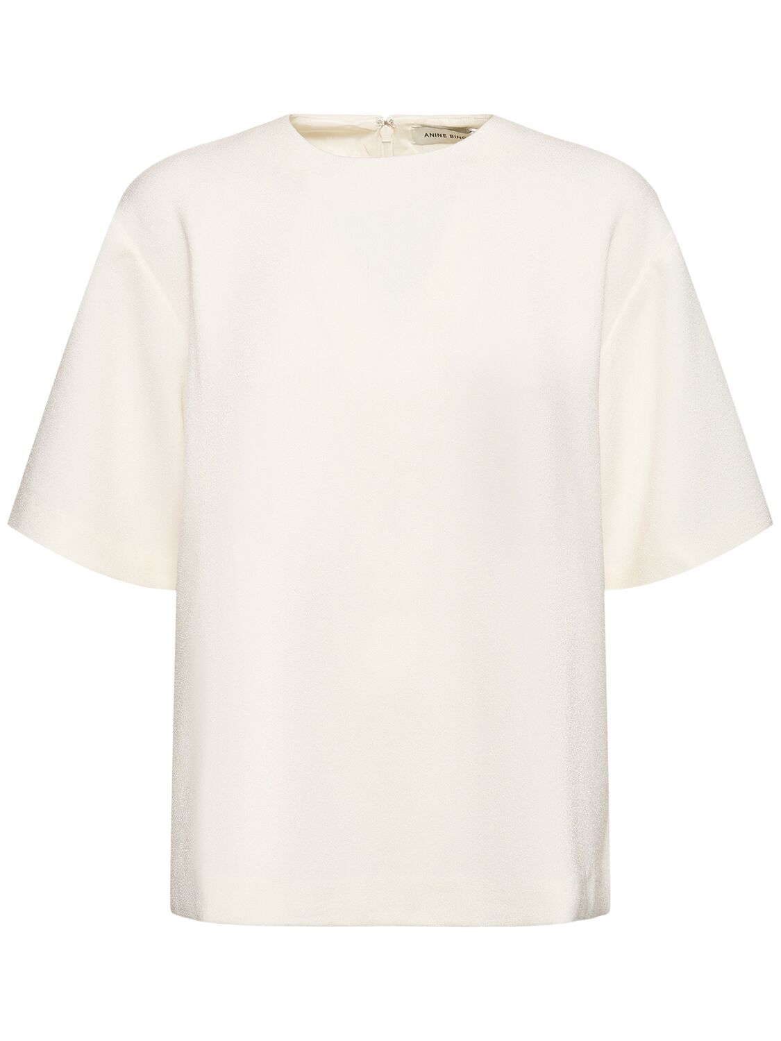 Anine Bing Maddie Tech Crepe Top In White
