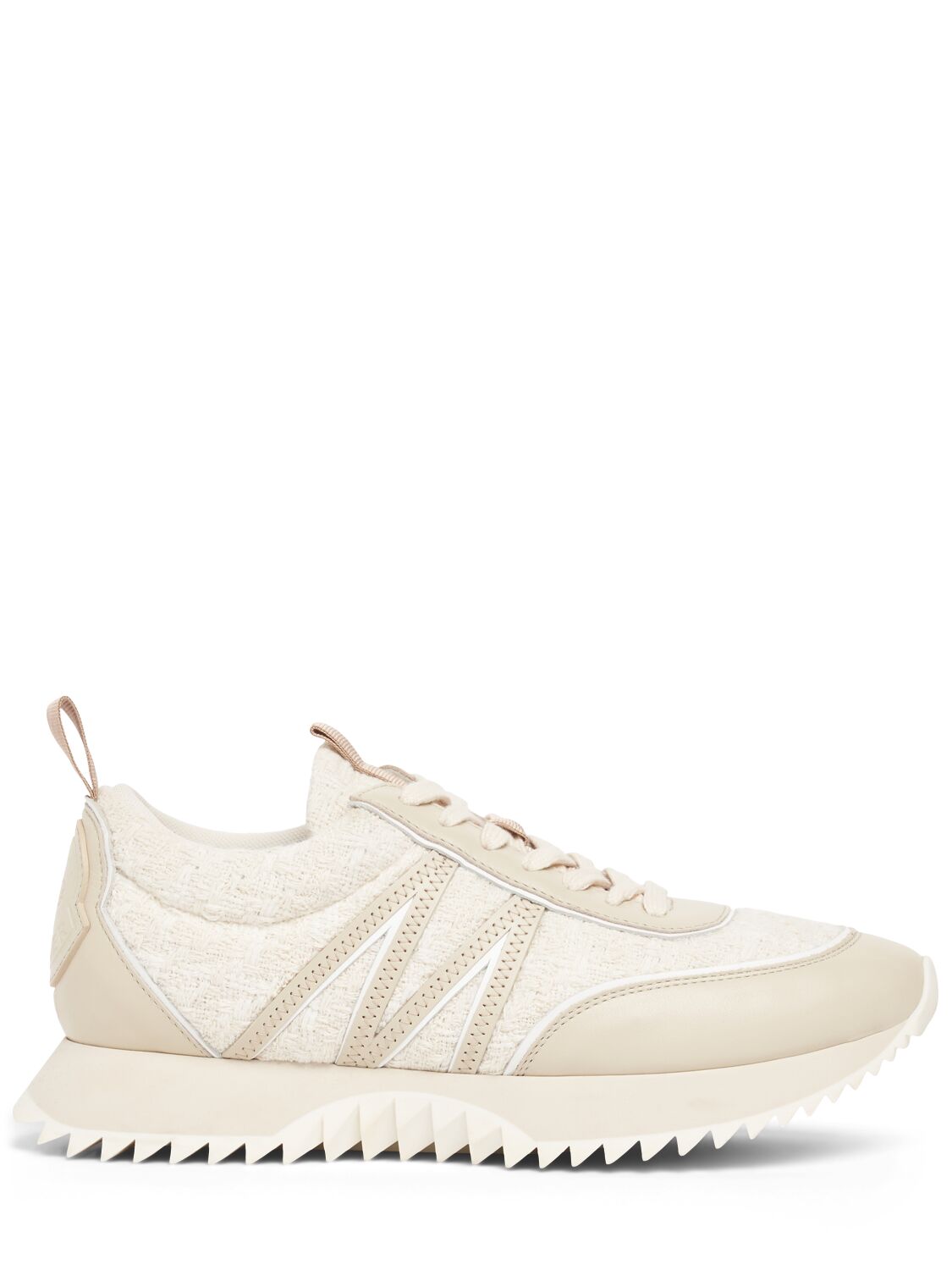 Moncler 30mm Pacey Cotton Sneakers In Silk White