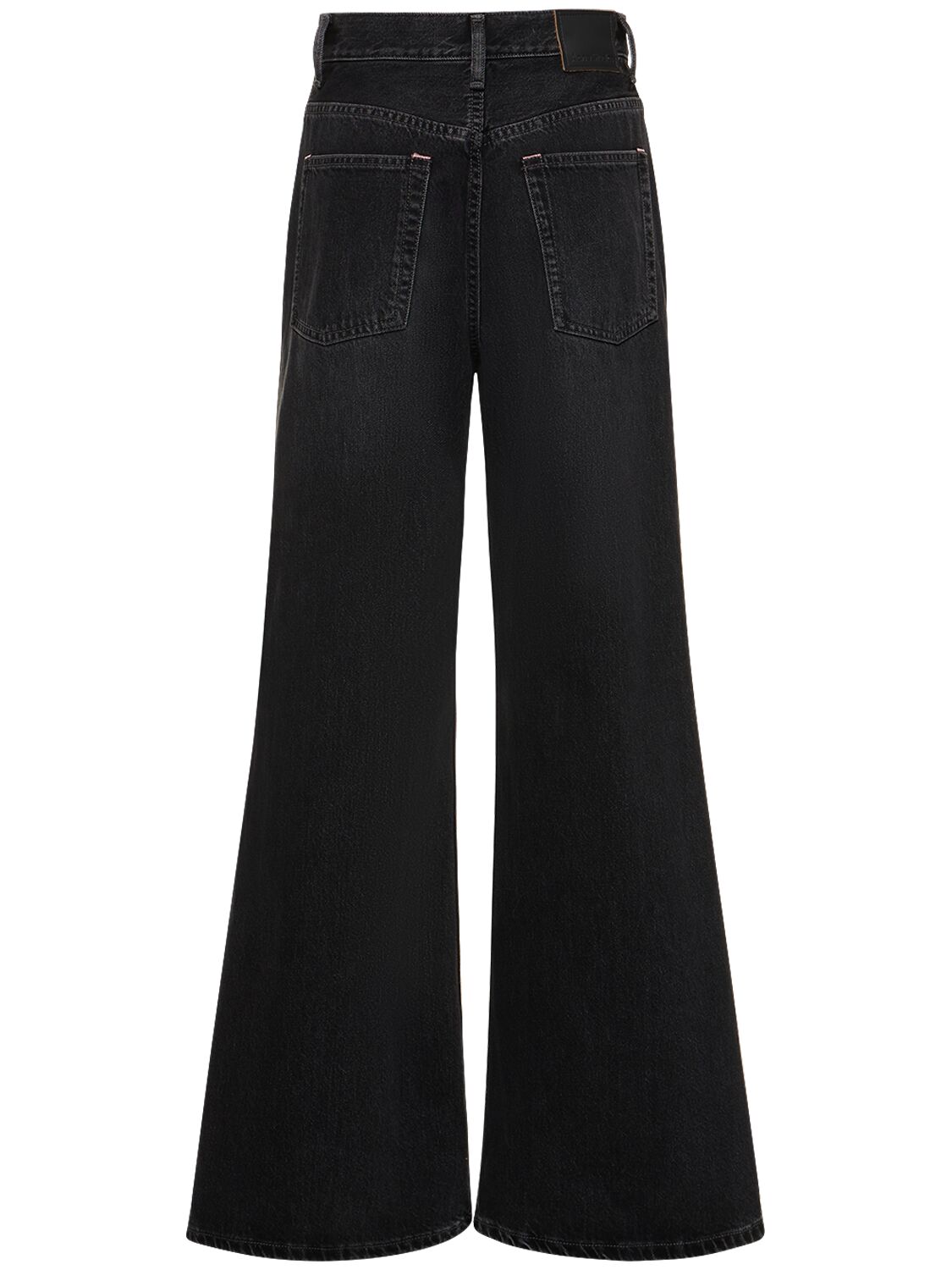 Shop Acne Studios 2022 Flared High Waist Denim Jeans In Black