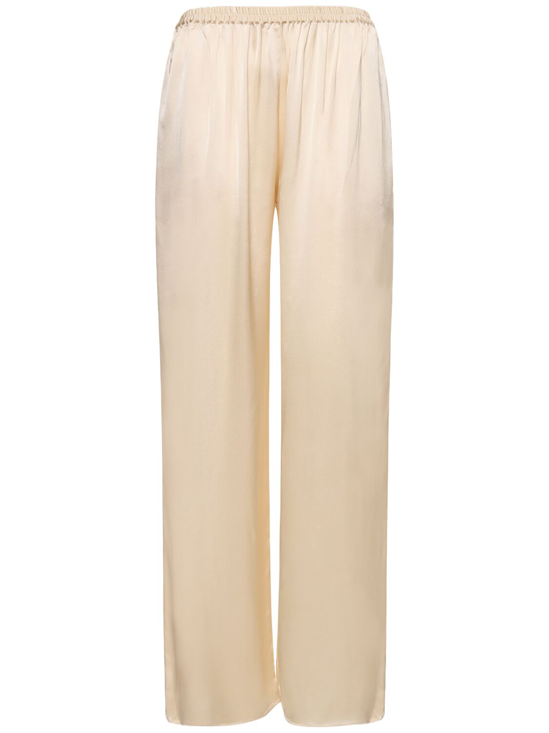 Matteau Relaxed Viscose Satin Pants In Ivory