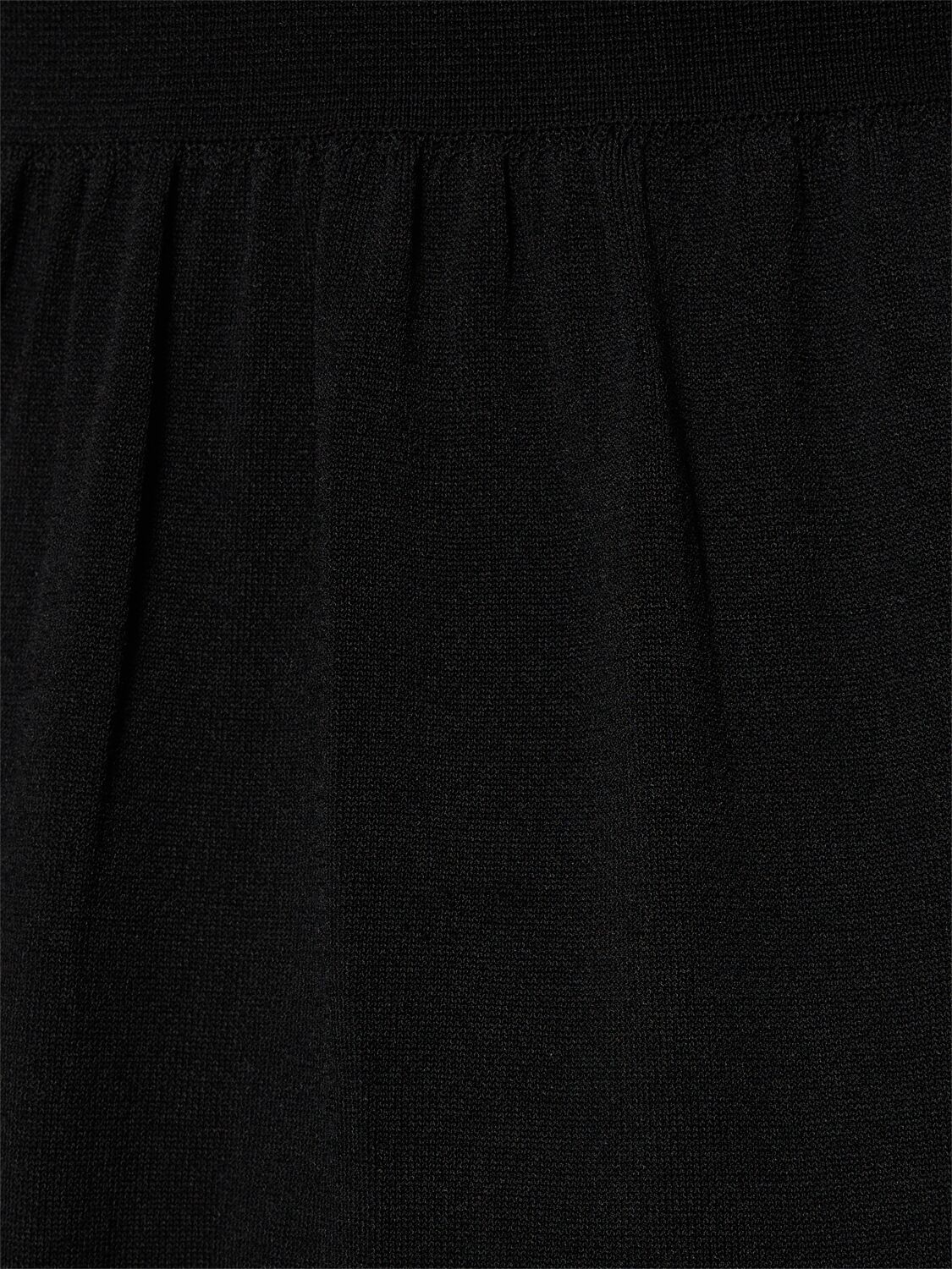 Shop Matteau Classic Viscose Blend Knit Maxi Dress In Black