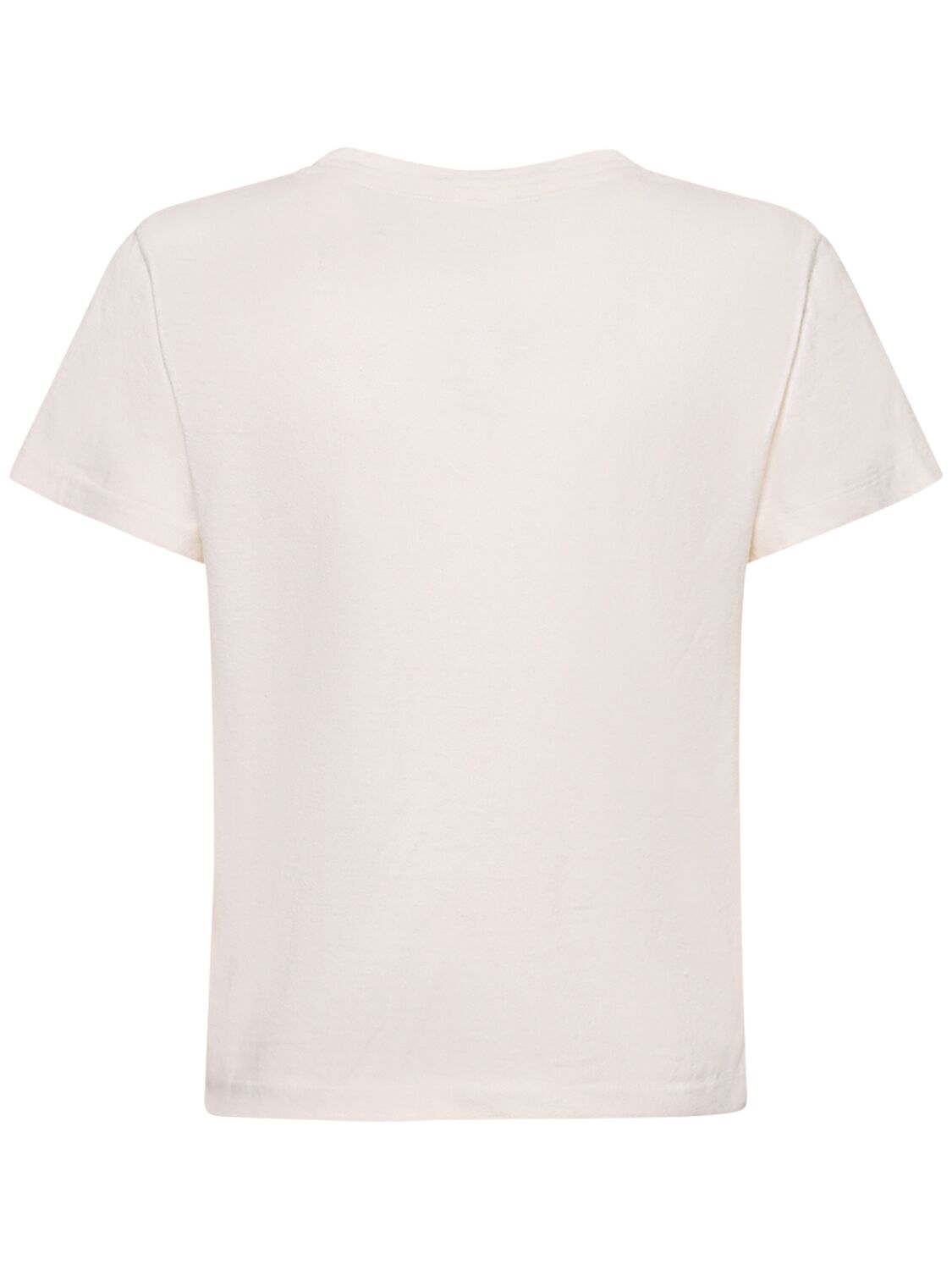 Shop Re/done Printed Logo Cotton T-shirt In White