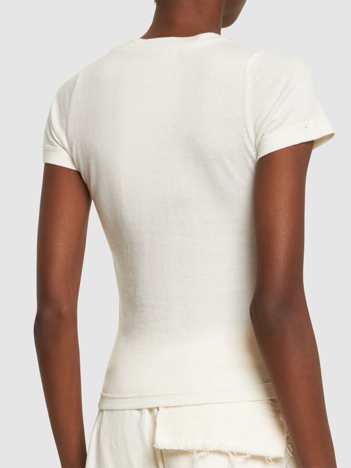Shop Extreme Cashmere America Cotton & Cashmere T-shirt In White