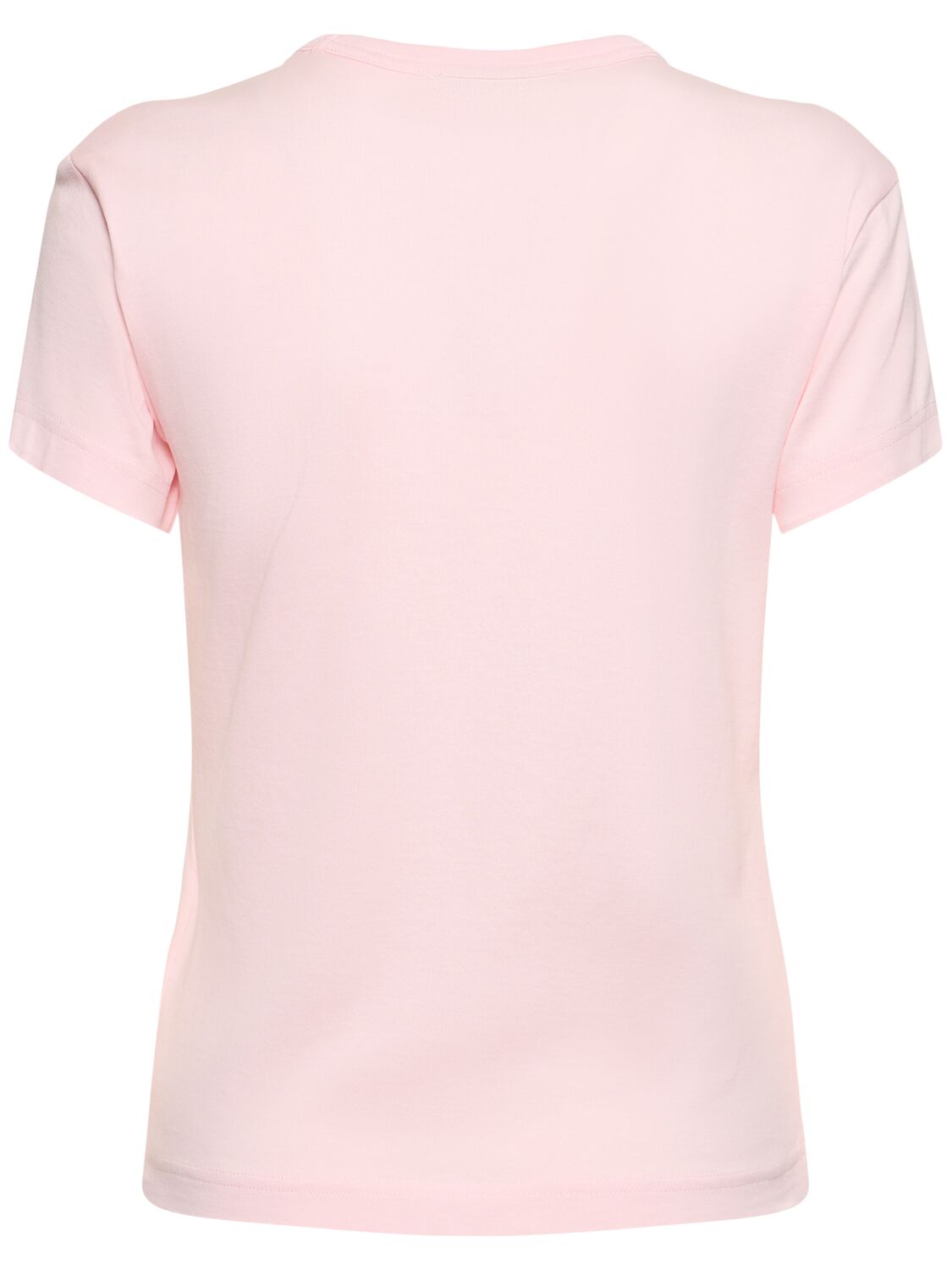 Shop Acne Studios Cotton Jersey Logo Patch T-shirt In Light Pink