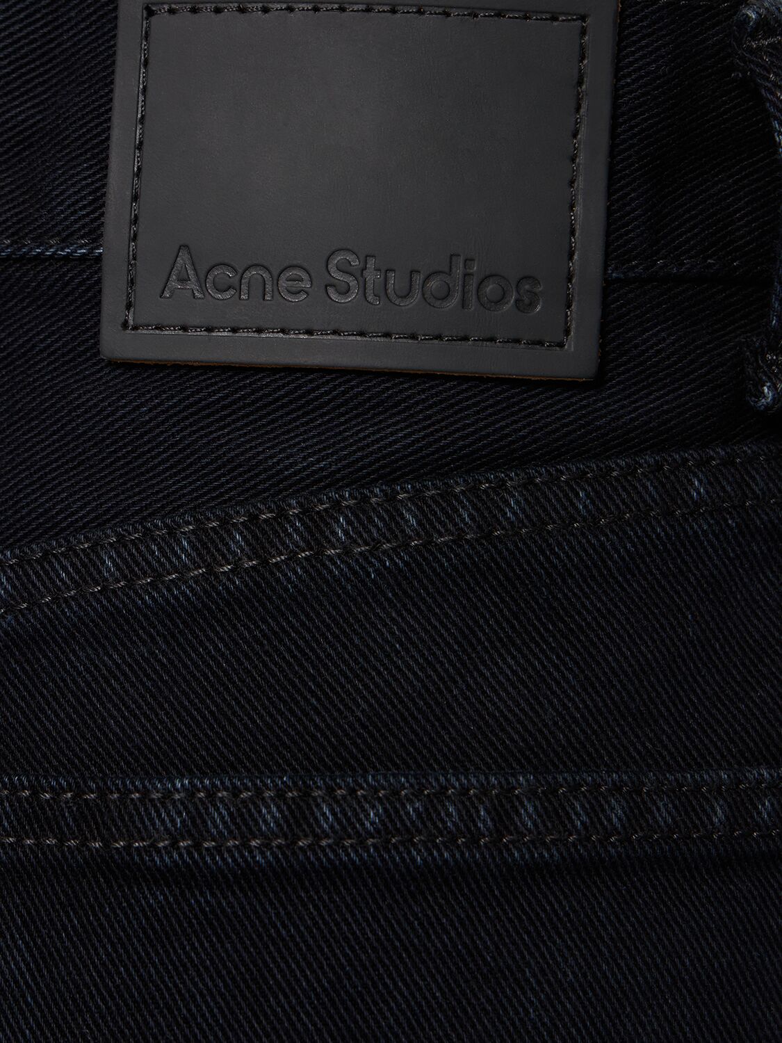Shop Acne Studios 1977 Flared High Waist Denim Jeans In Dark Blue