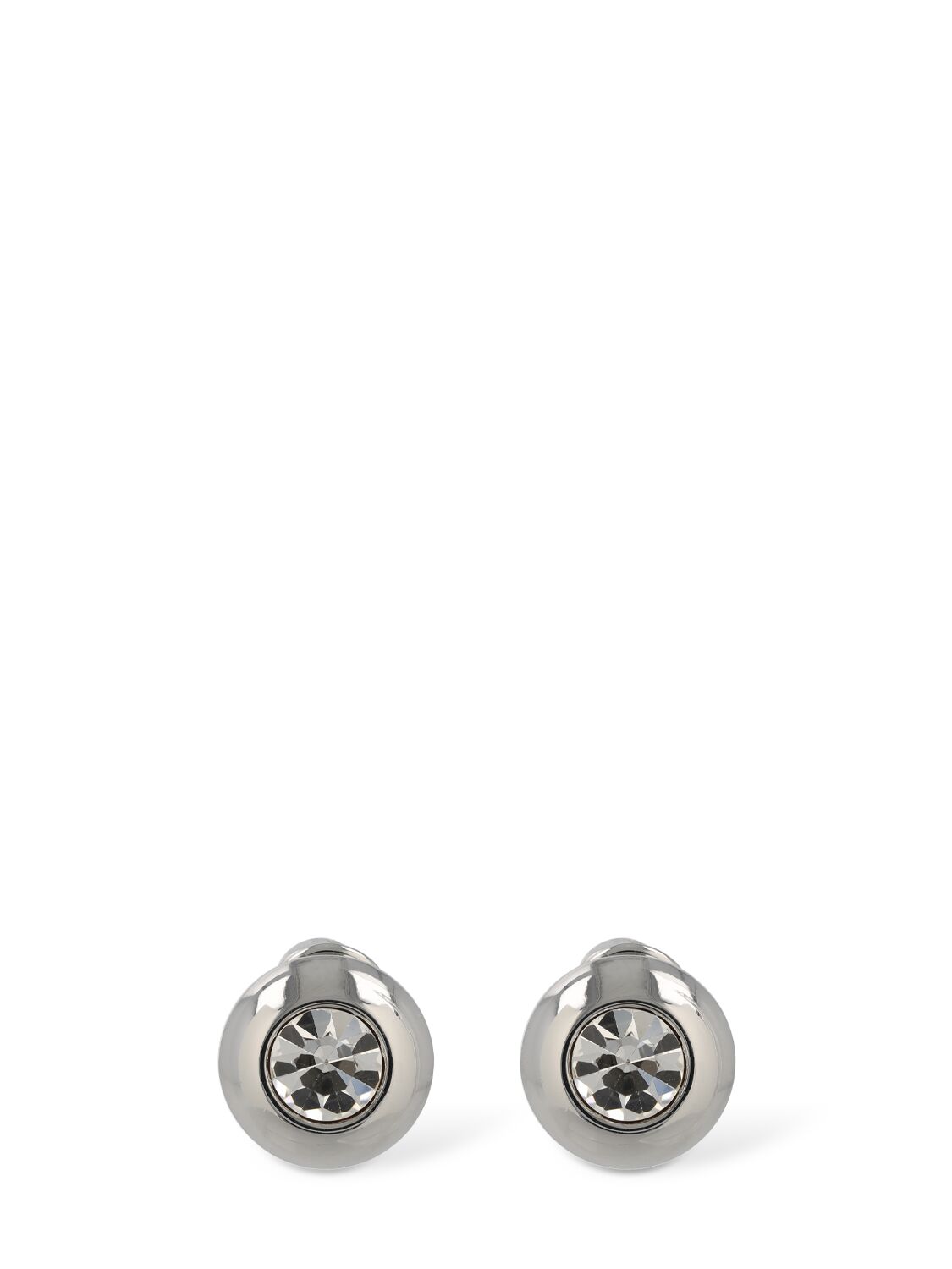 Crystal Dome Stud Earrings