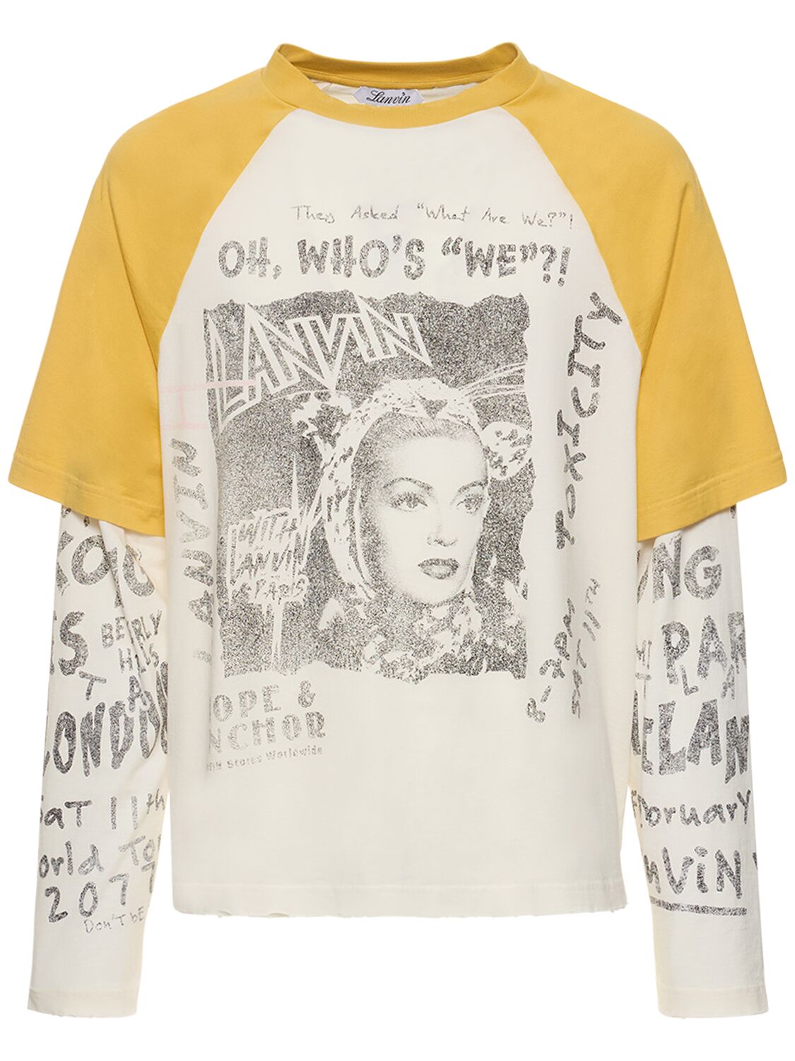 LANVIN PRINTED LONG SLEEVED TOP