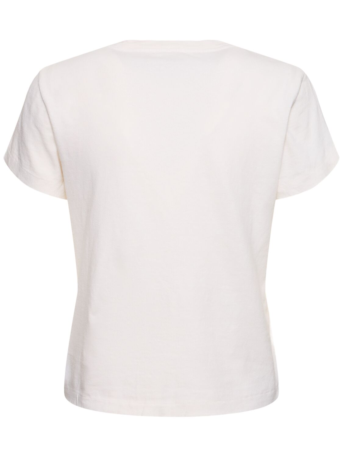 Shop Re/done Heart Printed Cotton T-shirt In White