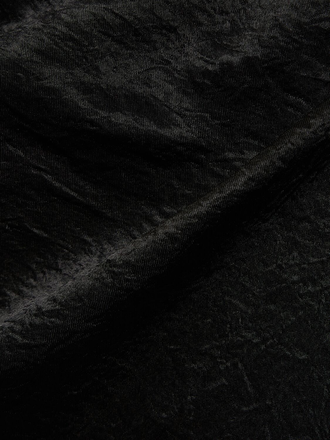 Shop Acne Studios Satin Wraparound Midi Skirt In Black