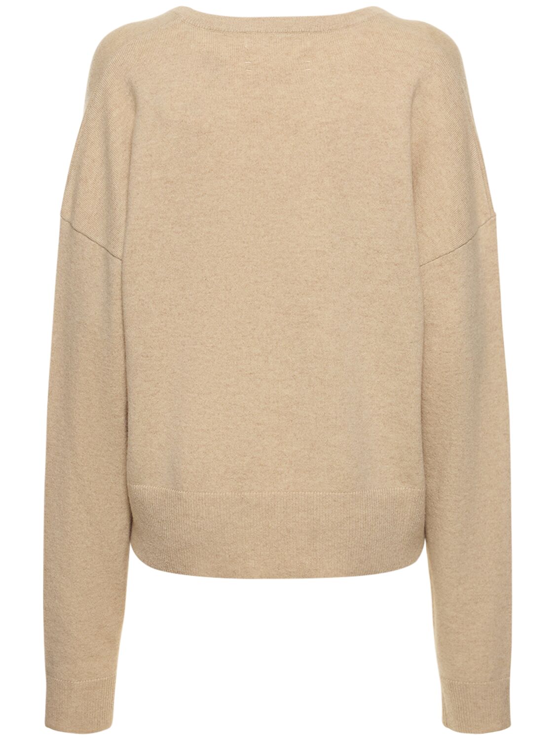 Shop Extreme Cashmere Clash Cashmere Blend V Neck Sweater In Beige