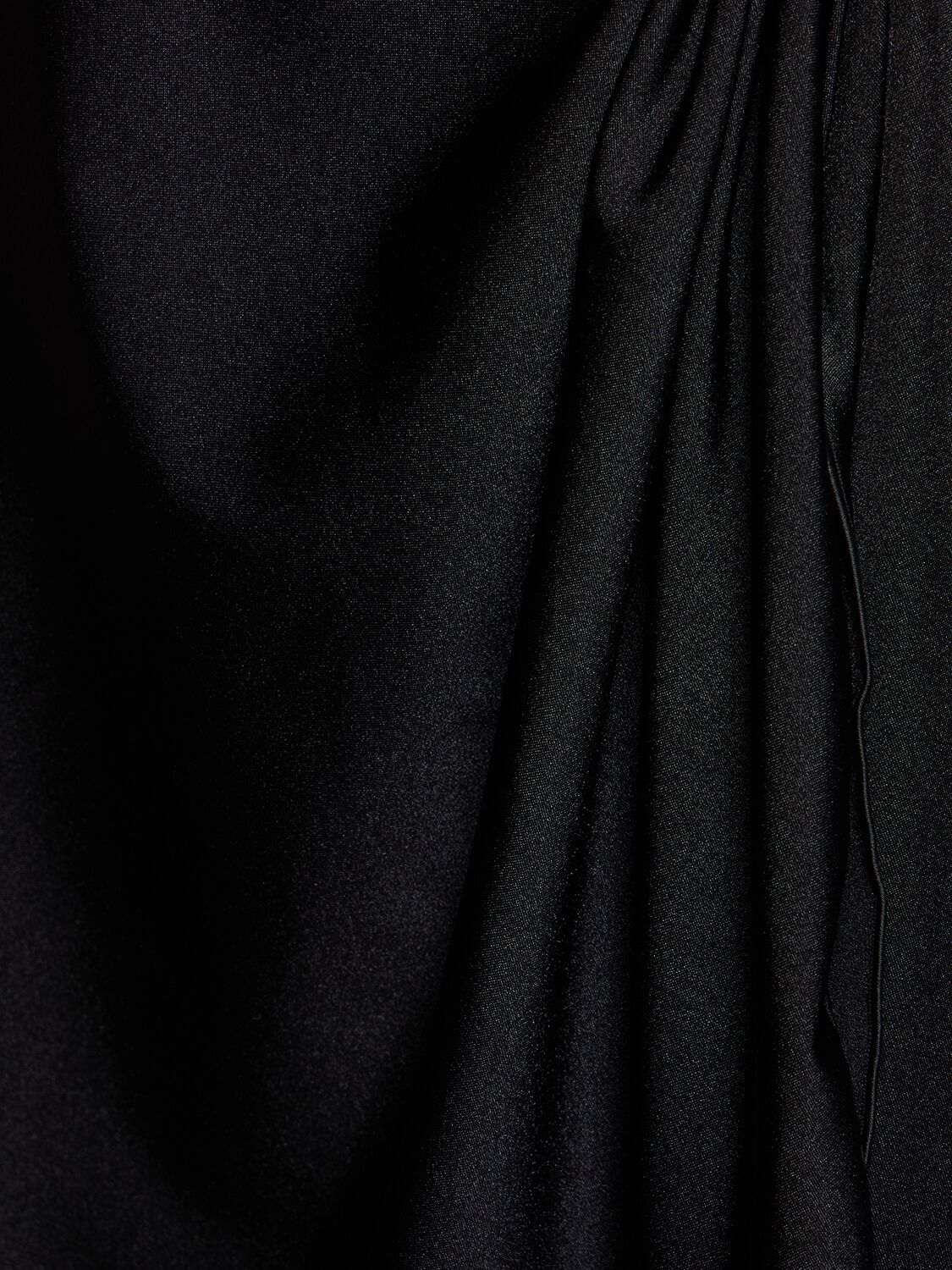 Shop Coperni Asymmetric Mini Dress In Black