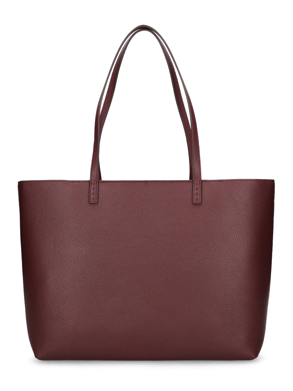 Shop Tory Burch Mcgraw Leather Tote Bag In Bordeaux