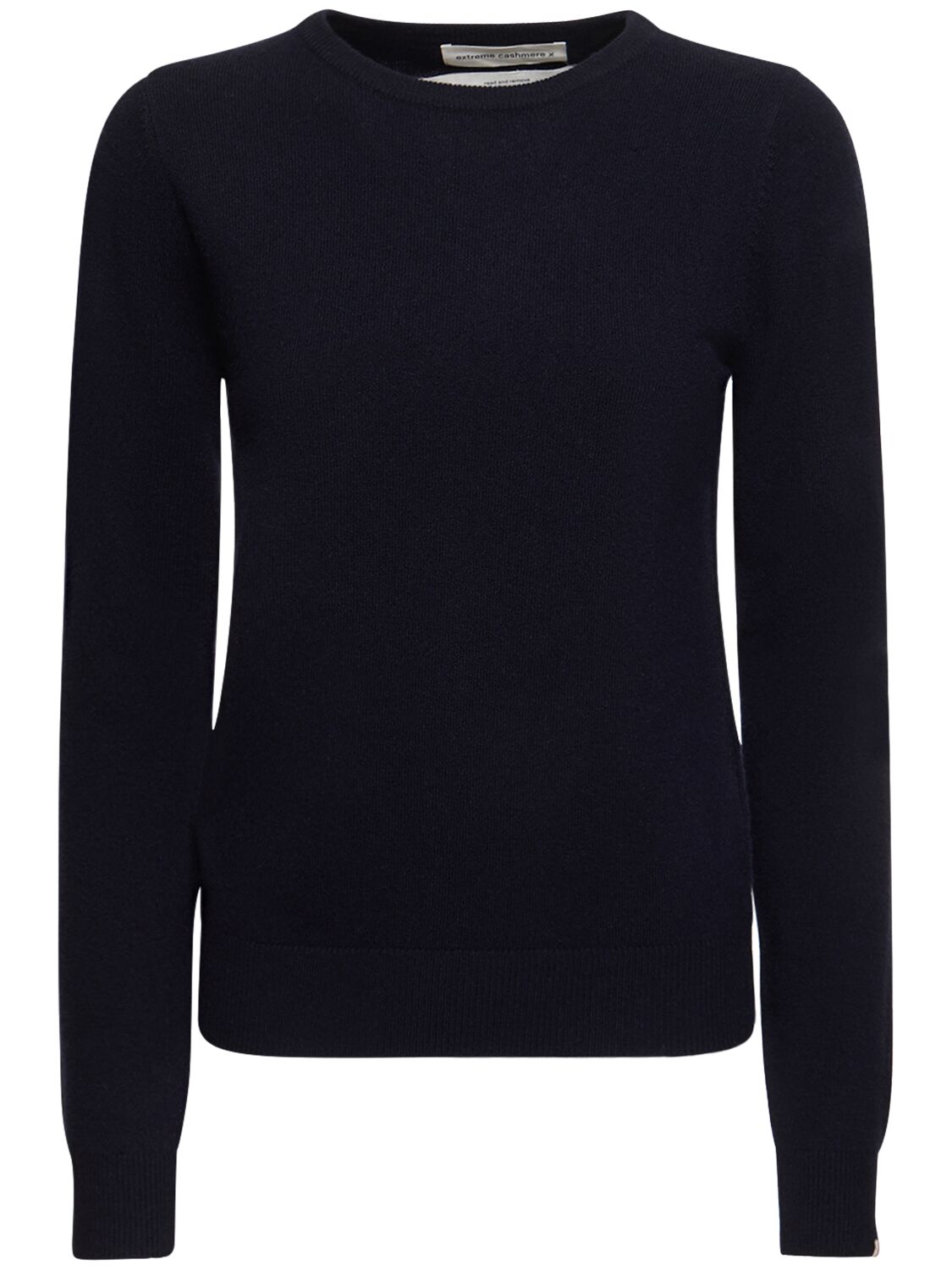 Extreme Cashmere Cashmere Blend Knit Crewneck Sweater In Navy