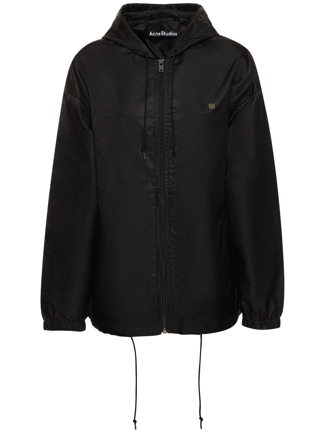 Acne Studios Technical Hooded Jacket In Black