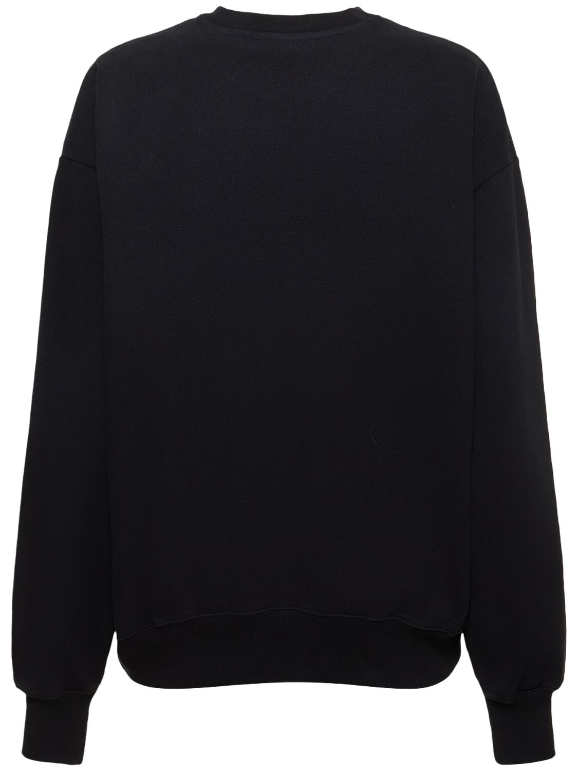 Shop Acne Studios Cotton Jersey Crewneck Sweatshirt In Multi,grey