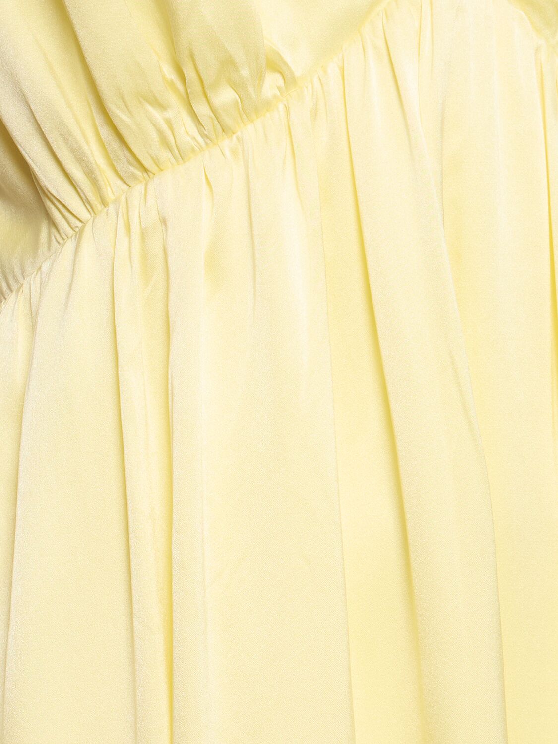 Shop Zimmermann Long Silk Slip Dress In Lemon