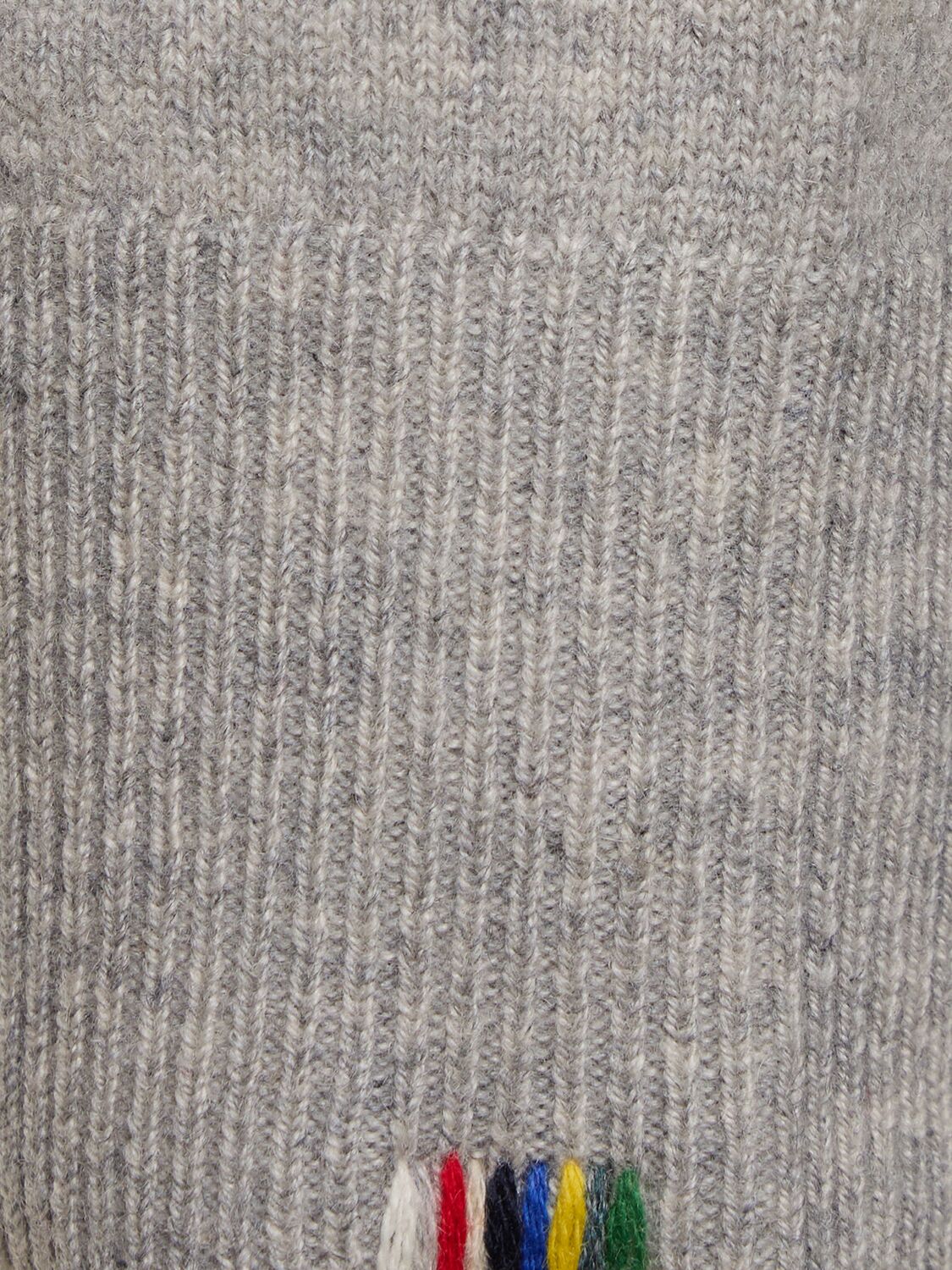 Shop Extreme Cashmere Clash Cashmere Blend V Neck Sweater In Grey