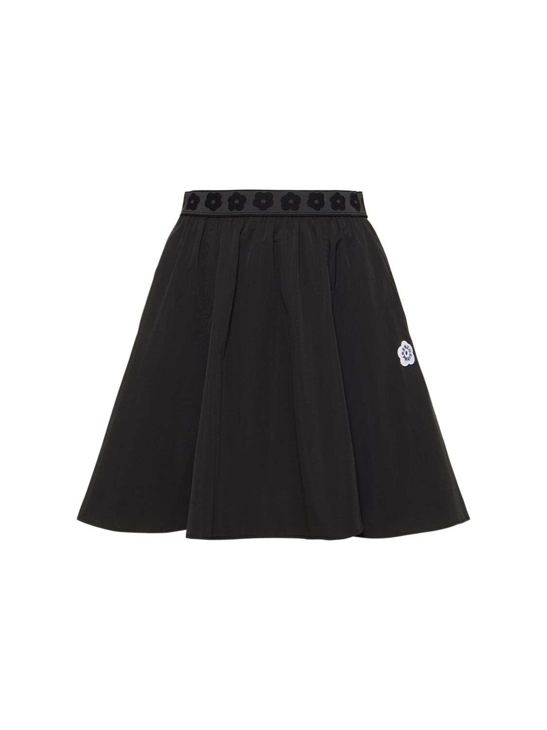 Shop Kenzo Boke Pleated Mini Skirt In Black