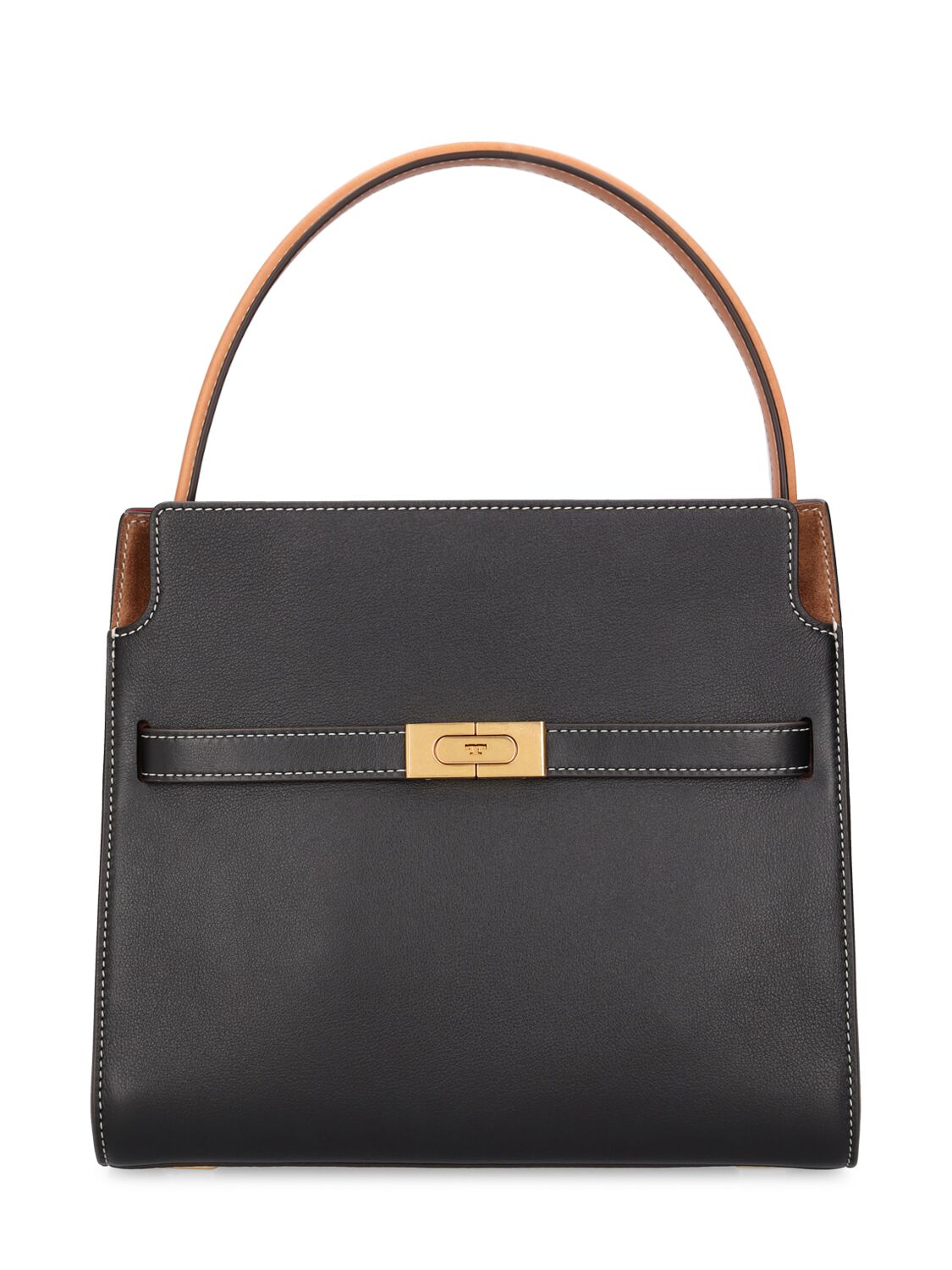 Image of Small Lee Radziwill Leather Double Bag