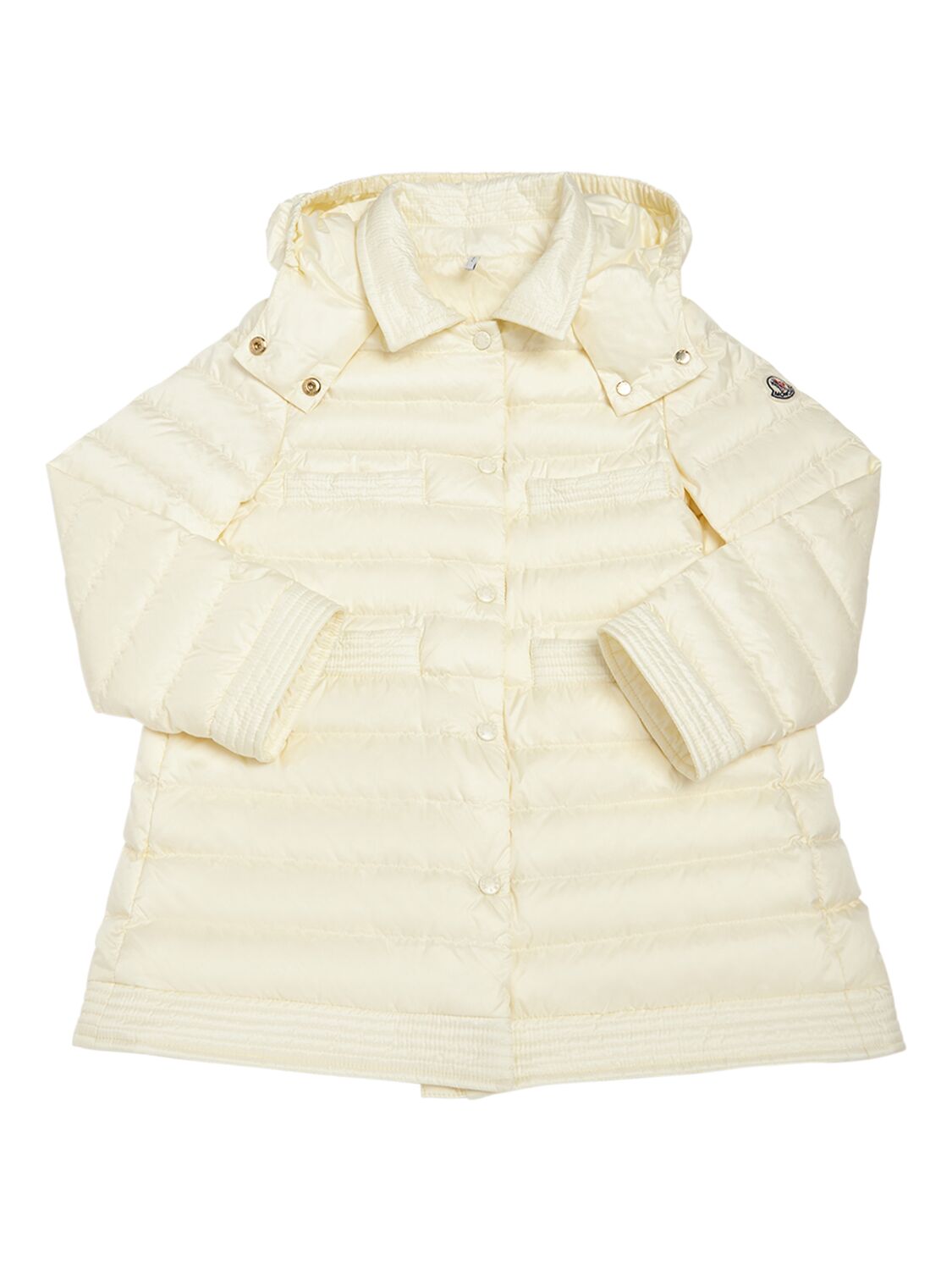 Moncler Kids' Manas Nylon Down Jacket In Off White