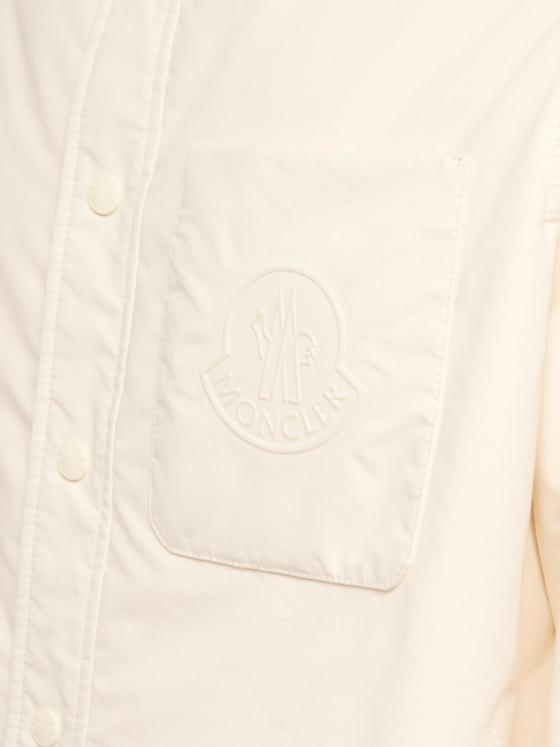 Shop Moncler Galinhas Tech Down Jacket In Pale Ivory
