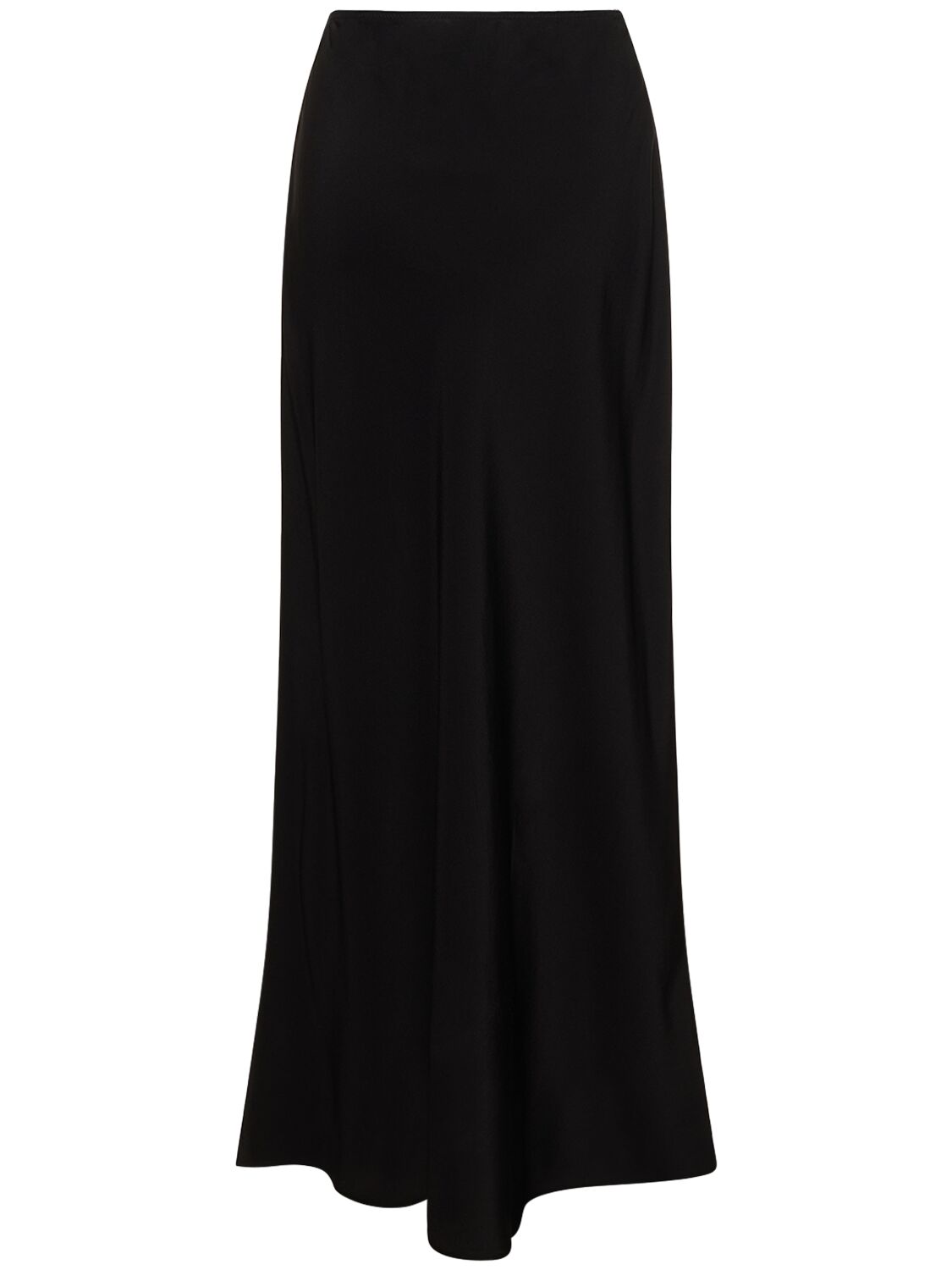 Matteau Organic Silk-crepe Maxi Skirt In Black
