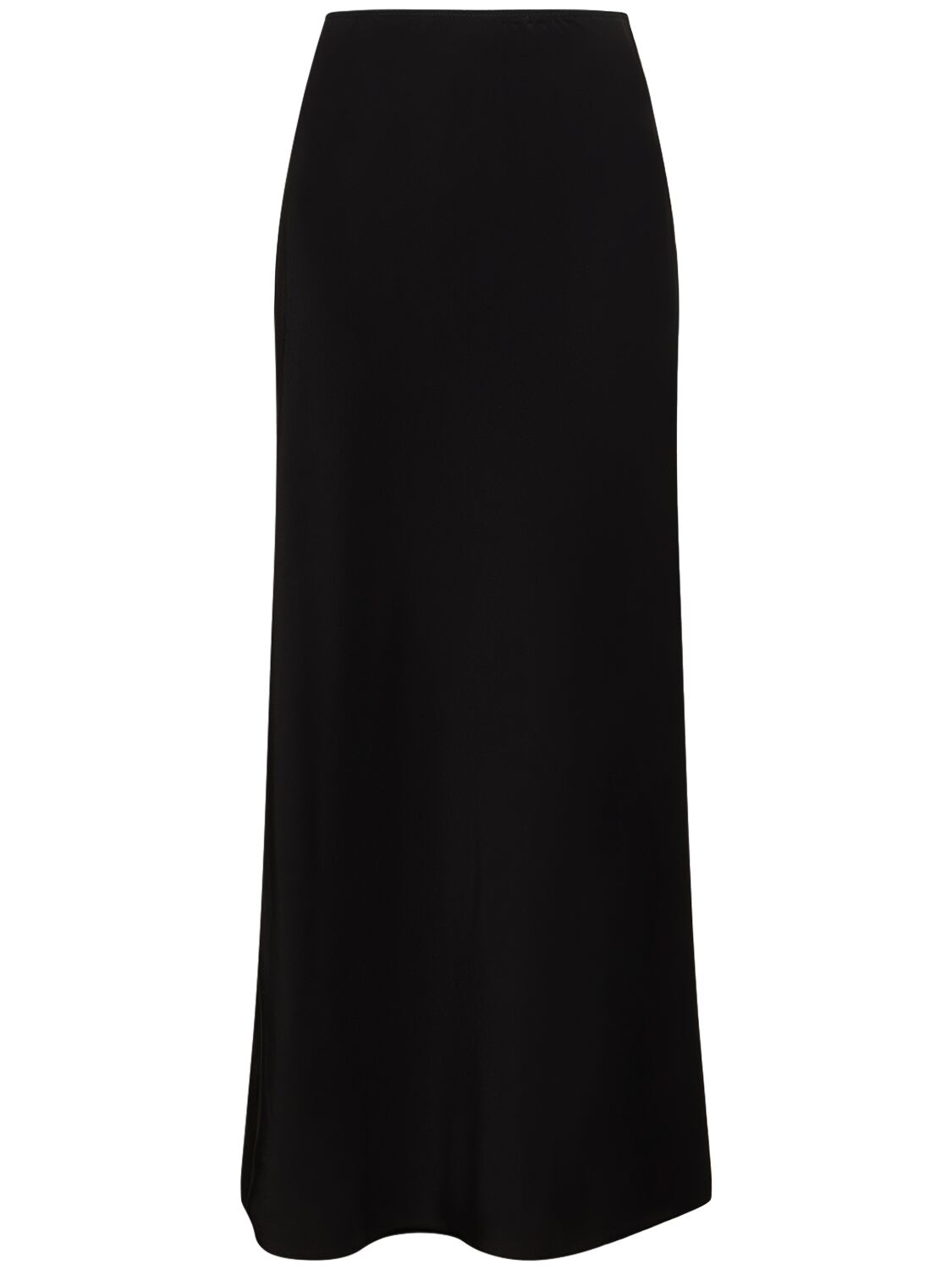 Shop Matteau Silk Midi Skirt In Black