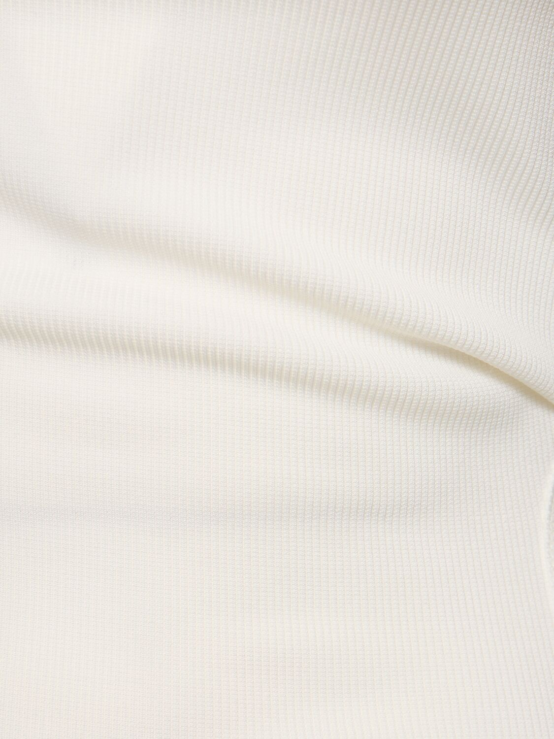 Christopher Esber Twisted Side Cutout One Short Sleeve Top In White