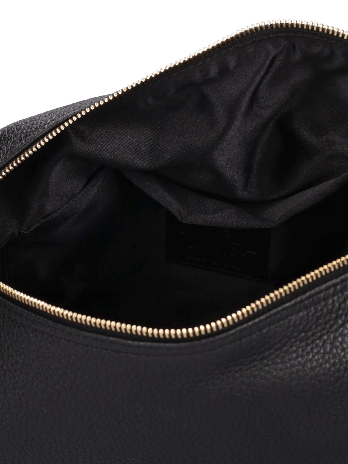Shop Little Liffner Pillow Grained Leather Pouch In Black