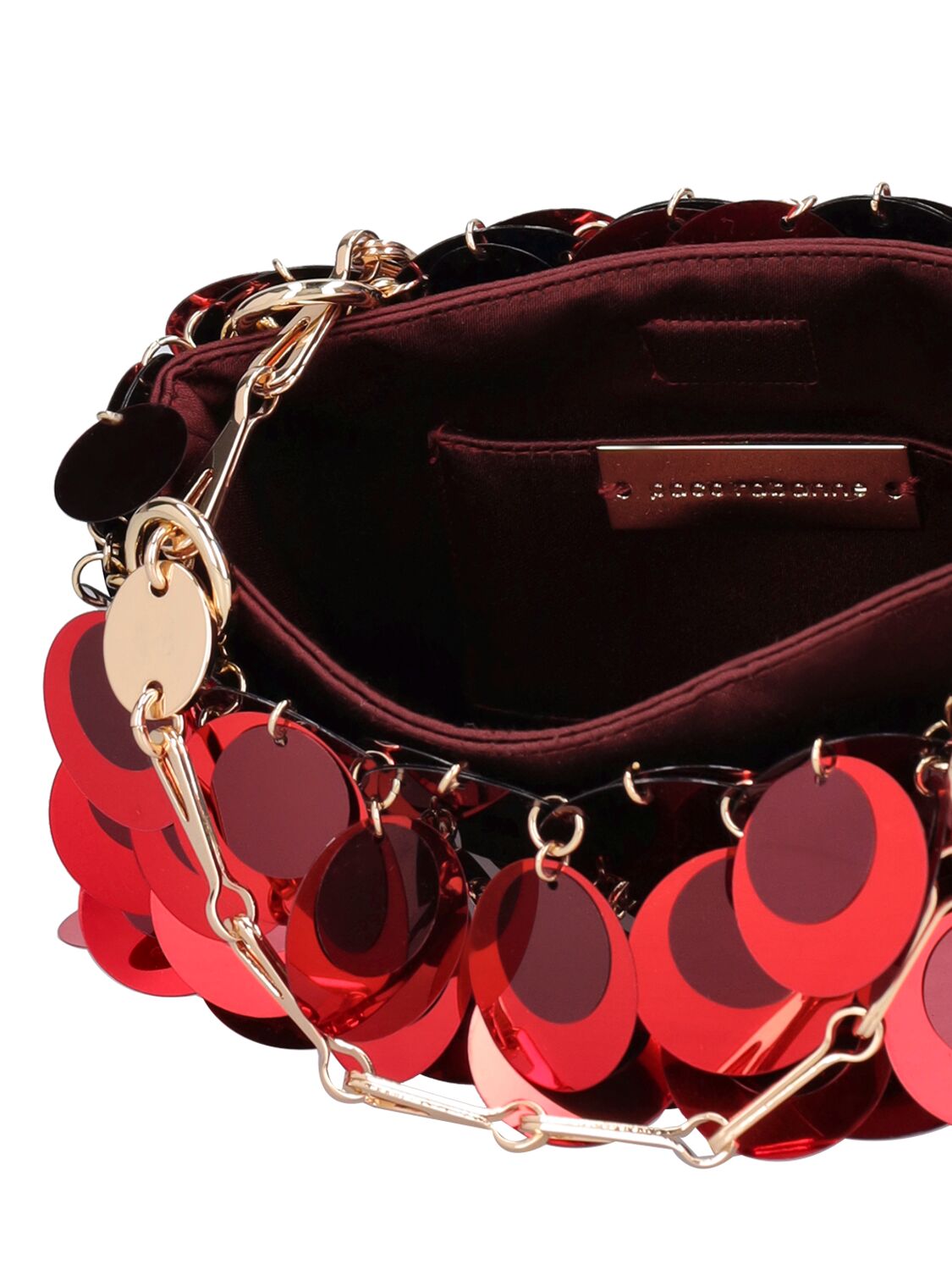 Shop Rabanne Sac A Main Shoulder Bag In Ruby Red