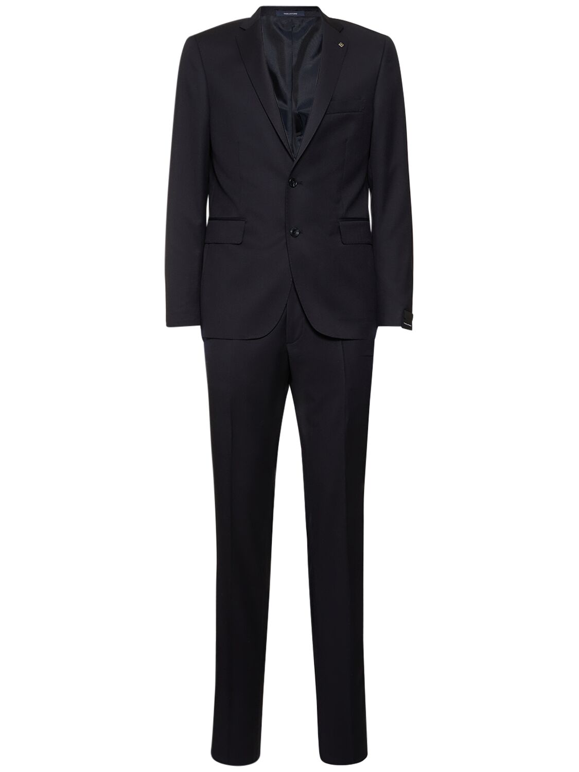 Shop Tagliatore Super 110's Virgin Wool Suit In Blue