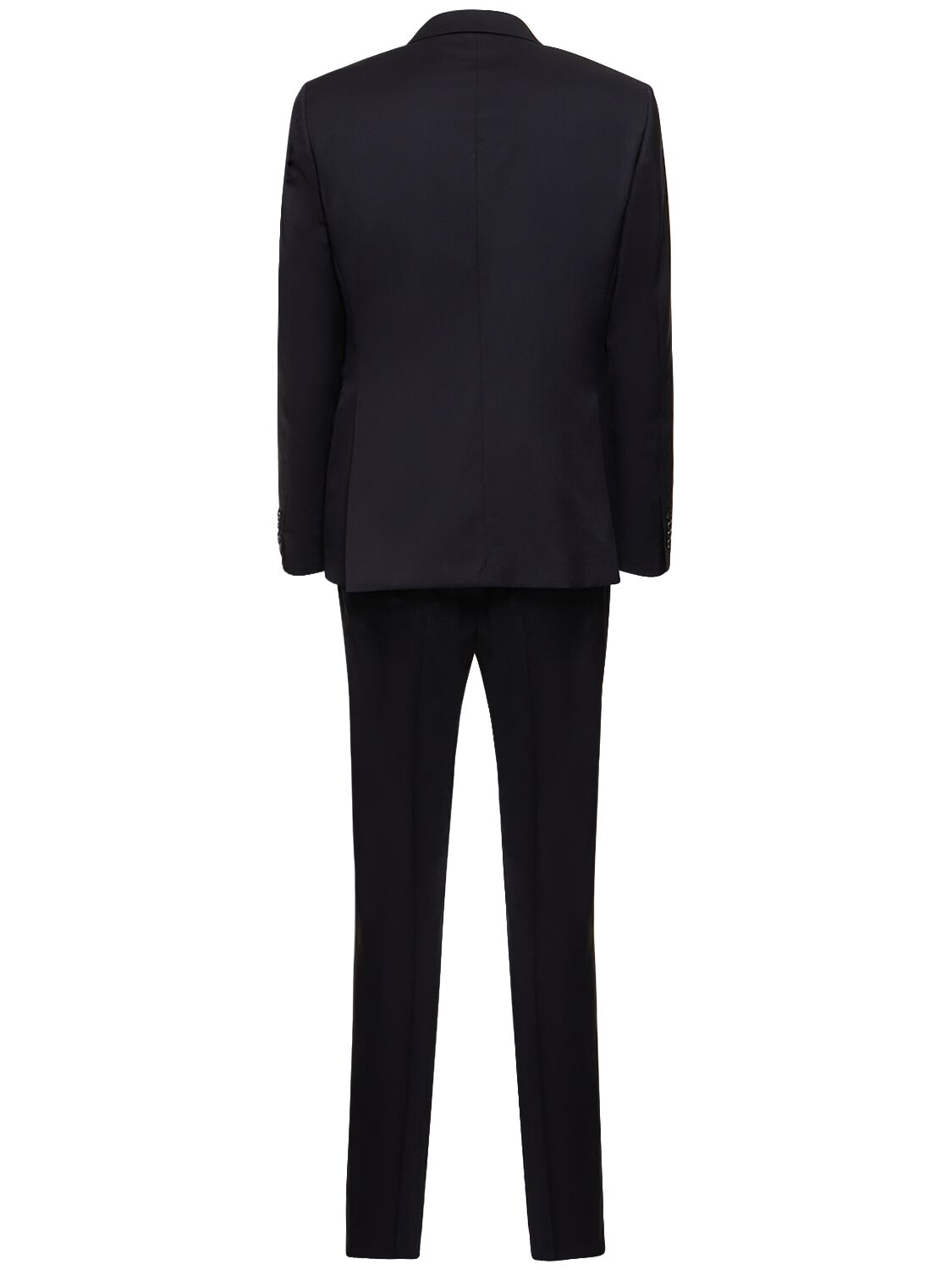 Shop Tagliatore Super 110's Virgin Wool Suit In Blue