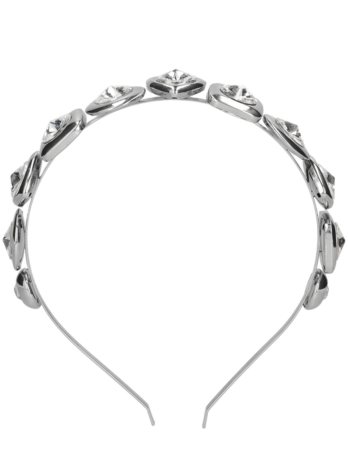 Shop Area Crystal Stud Headband In Silver