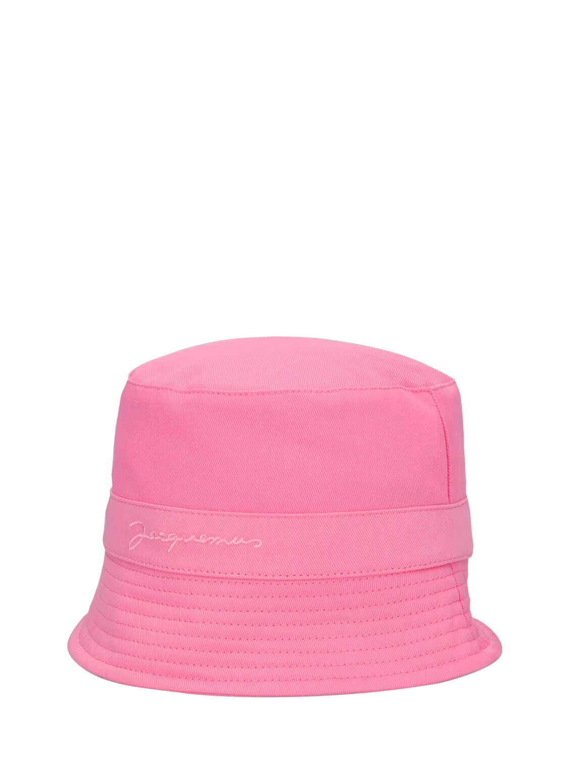 Shop Jacquemus Cotton Bucket Hat In Pink